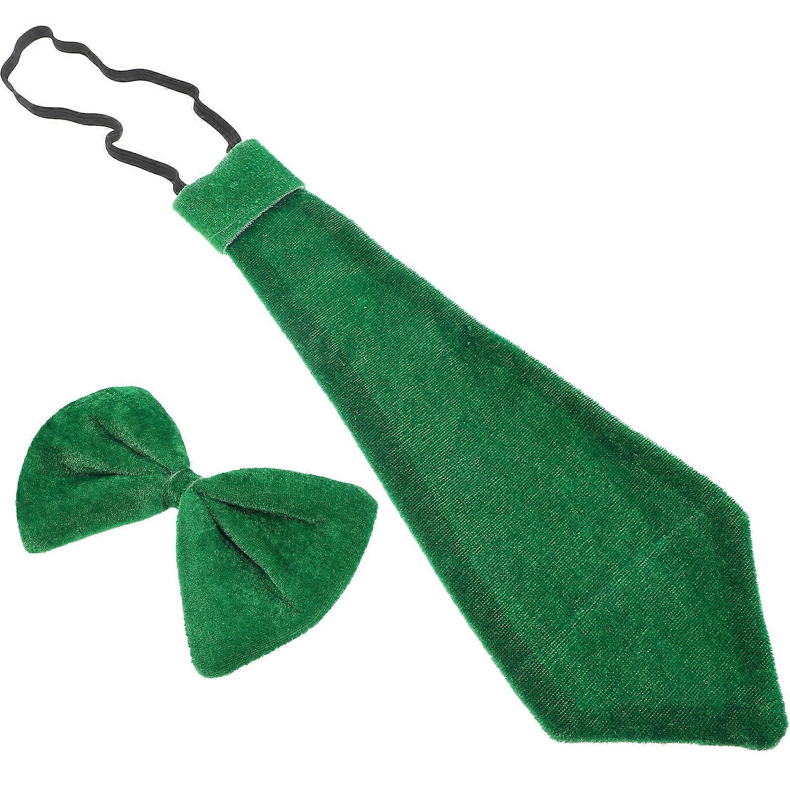Decorative Green Bow Tie for Men Fabric for Decoration 3Sets Party