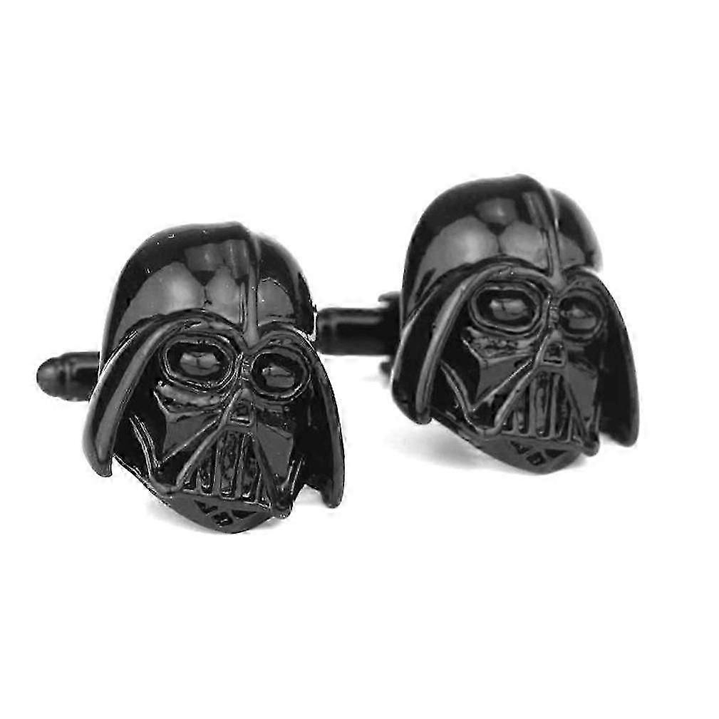 Darth Vader Mask Cufflinks for Men - Stylish Sleeve Jewelry