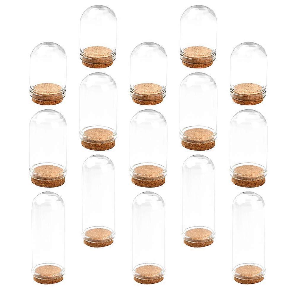 Mini Glass Dome Glass Display Cloche for Home 30Pcs Set