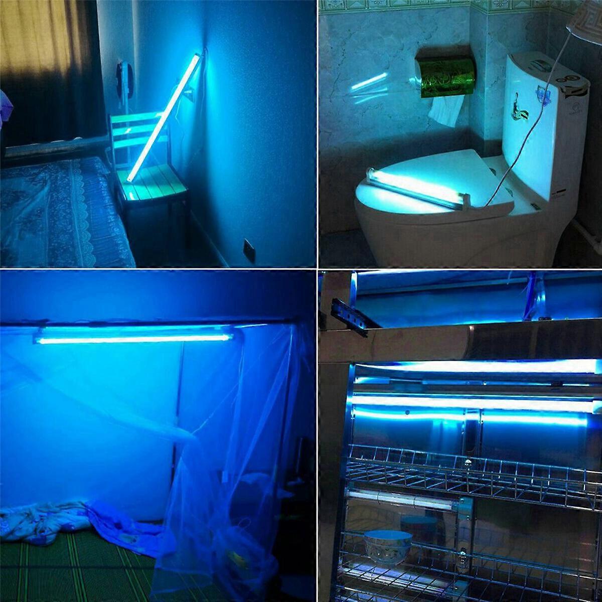 3X 8W Germicidal Light T5 Tube UVC Kill Dust Mite Eliminator UV Quartz Lamp for Bedroom