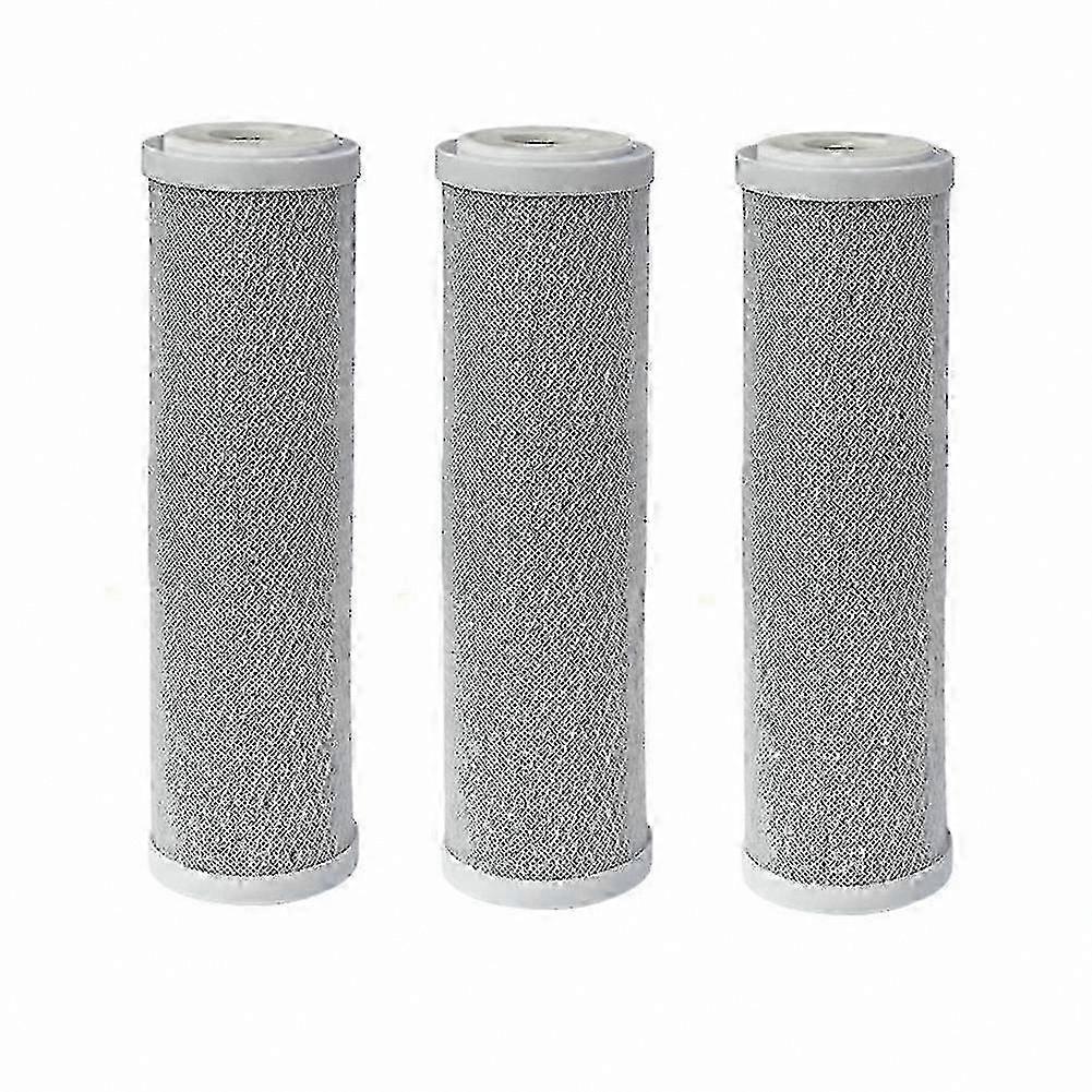 10-Inch CTO Carbon Filter Cartridges, 3-Pack, Compatible with European Systems