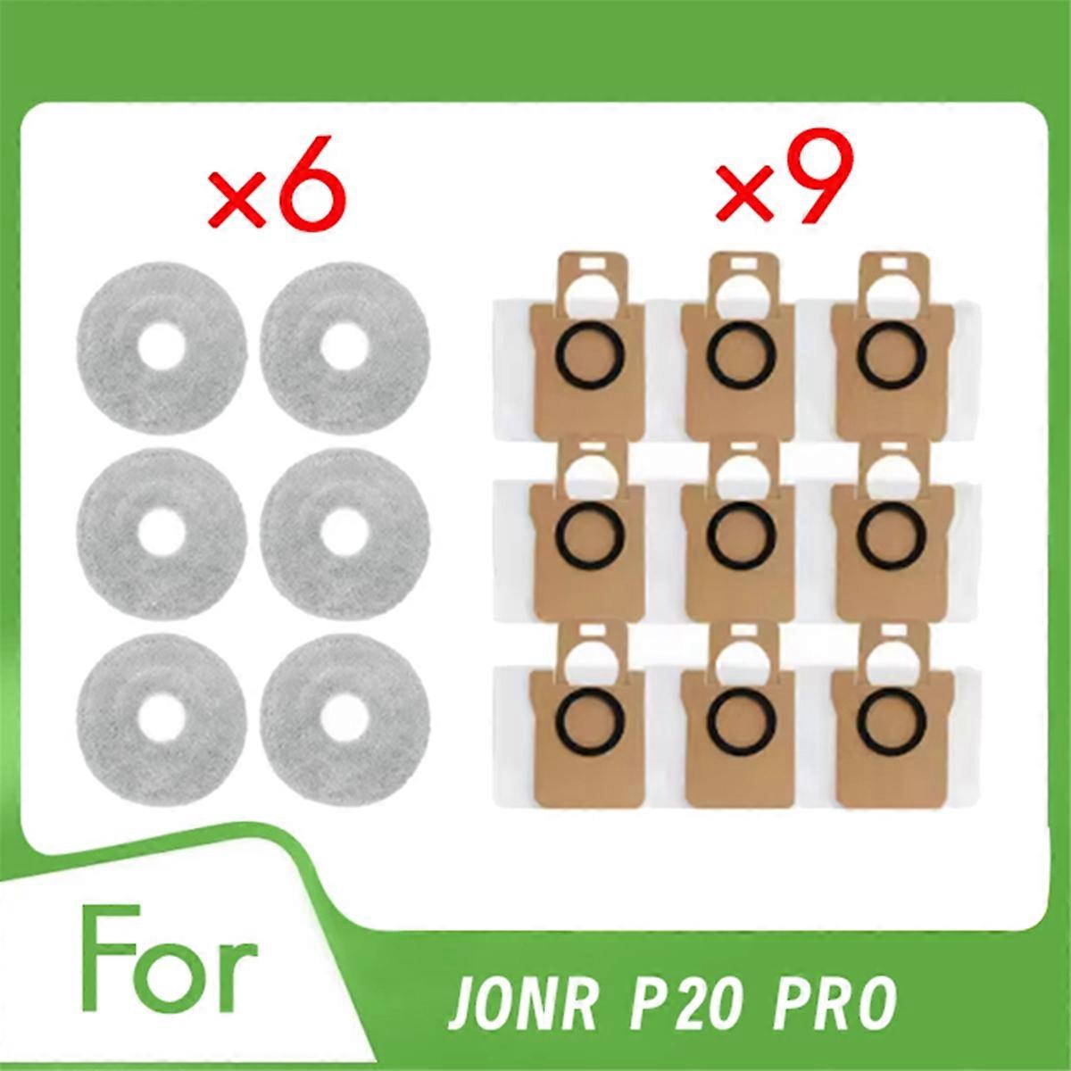 15 Pcs for P20 Pro Self Emptying Robot Vacuum Rag Dust Bag Cleaner Parts Replacement