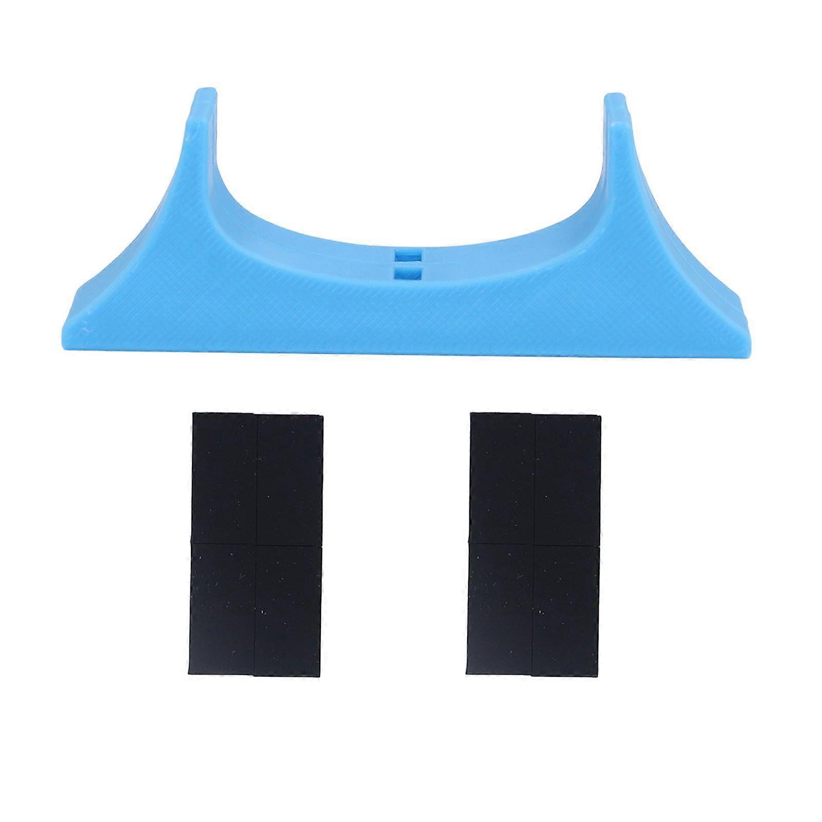 Console Holder Vertical Stand for Wii U Prevent Slip Stable 3D Printed Horizontal Stand Cooling Bracket for Wii U Console Blue
