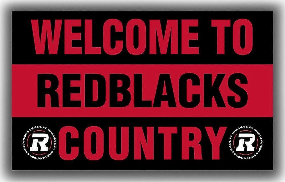 Ottawa Redblacks fodboldhold mindeværdigt flagvelkomstbanner