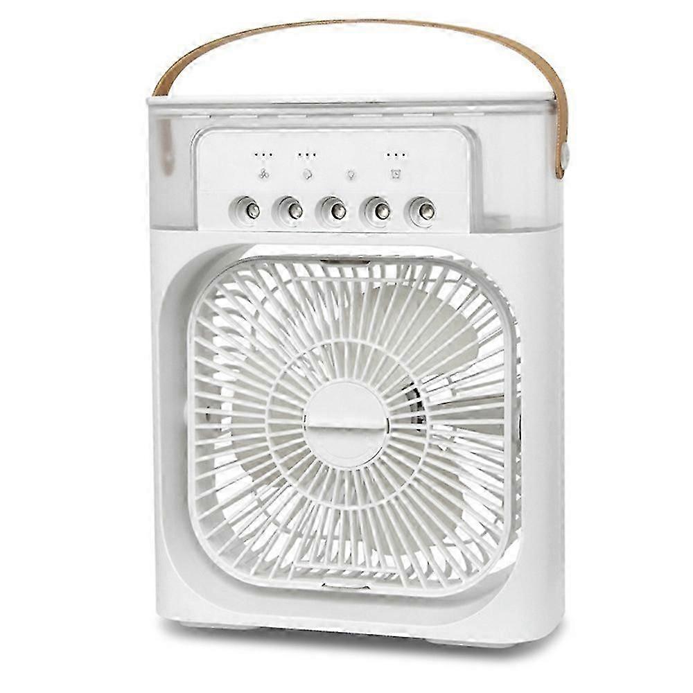 Portable Fan Air Conditioners USB Electric Fan LED Night Light Water Mist Fun 3 In 1 Air Cooler For Home