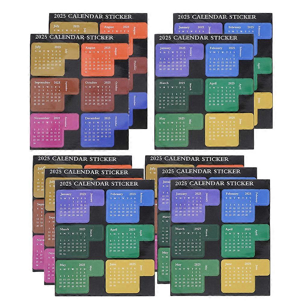 2025 Monthly Planner Stickers for Calendars 30 Sheets Self Adhesive Labels