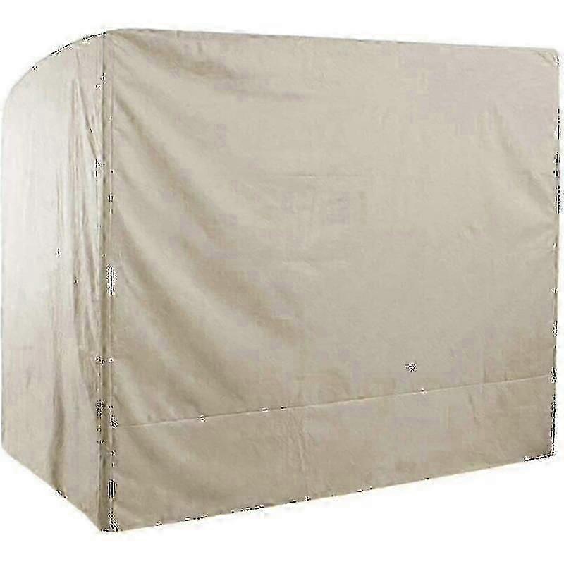 ماء 3 مقاعد حديقة سوينغ غطاء، 220x125x175cm 210d أكسفورد المضادة للأشعة فوق البنفسجية سوينغ مقعد غطاء في الهواء الطلق سوينغ حامي غطاء البيج
