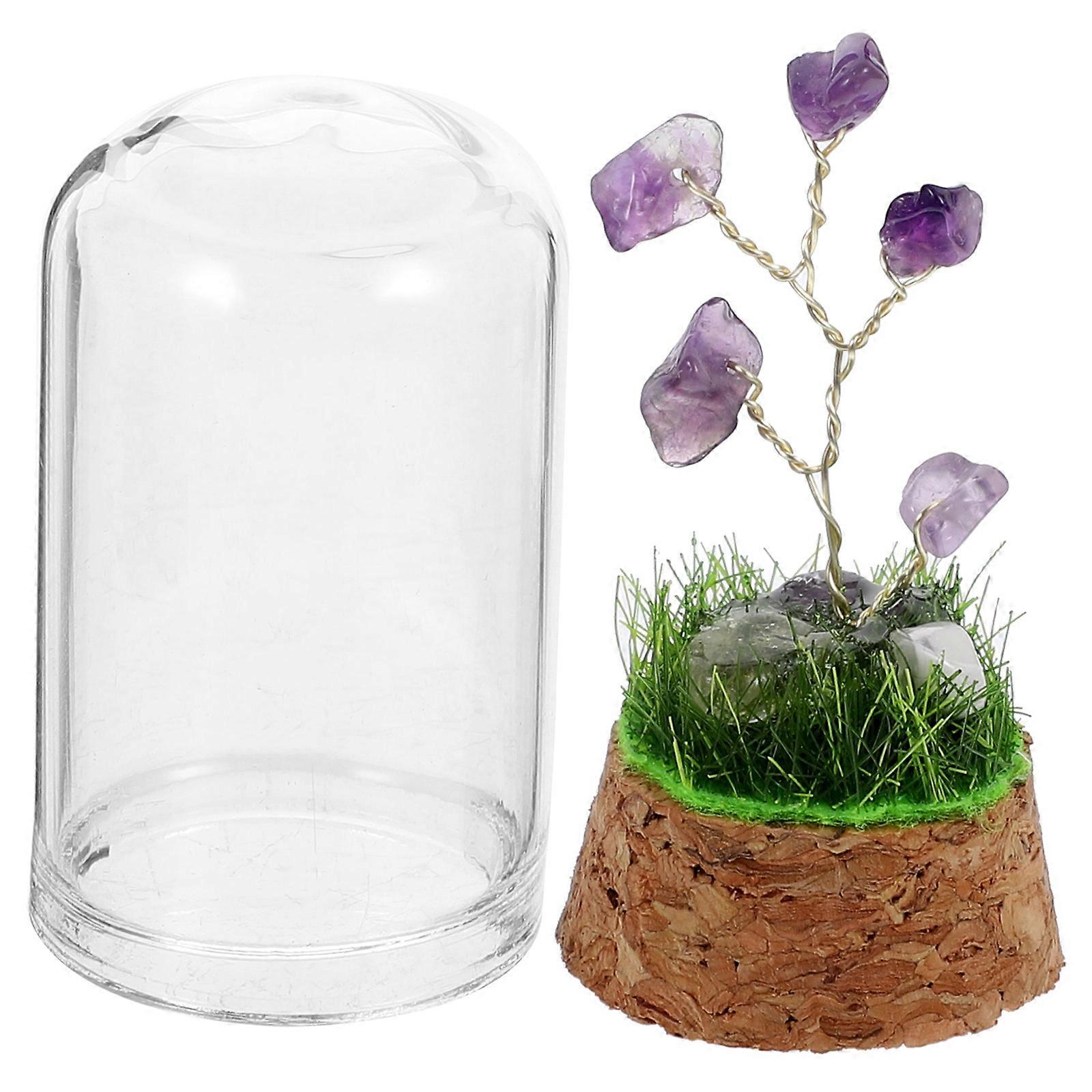 Crystal Tree 3Pcs Decorative Crystal Tree Figurine for Home Decor