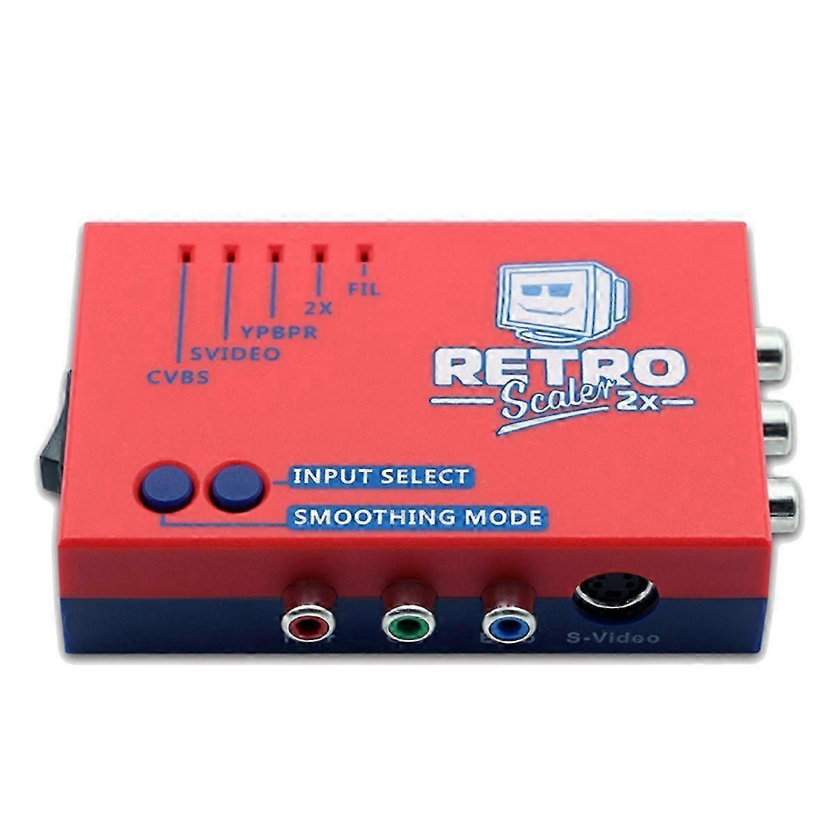 compatible RetroScaler2x AV to HD Converter Line-Doubler compatible Retro Game Consoles PS2 N64 NES Dreamcast Satu