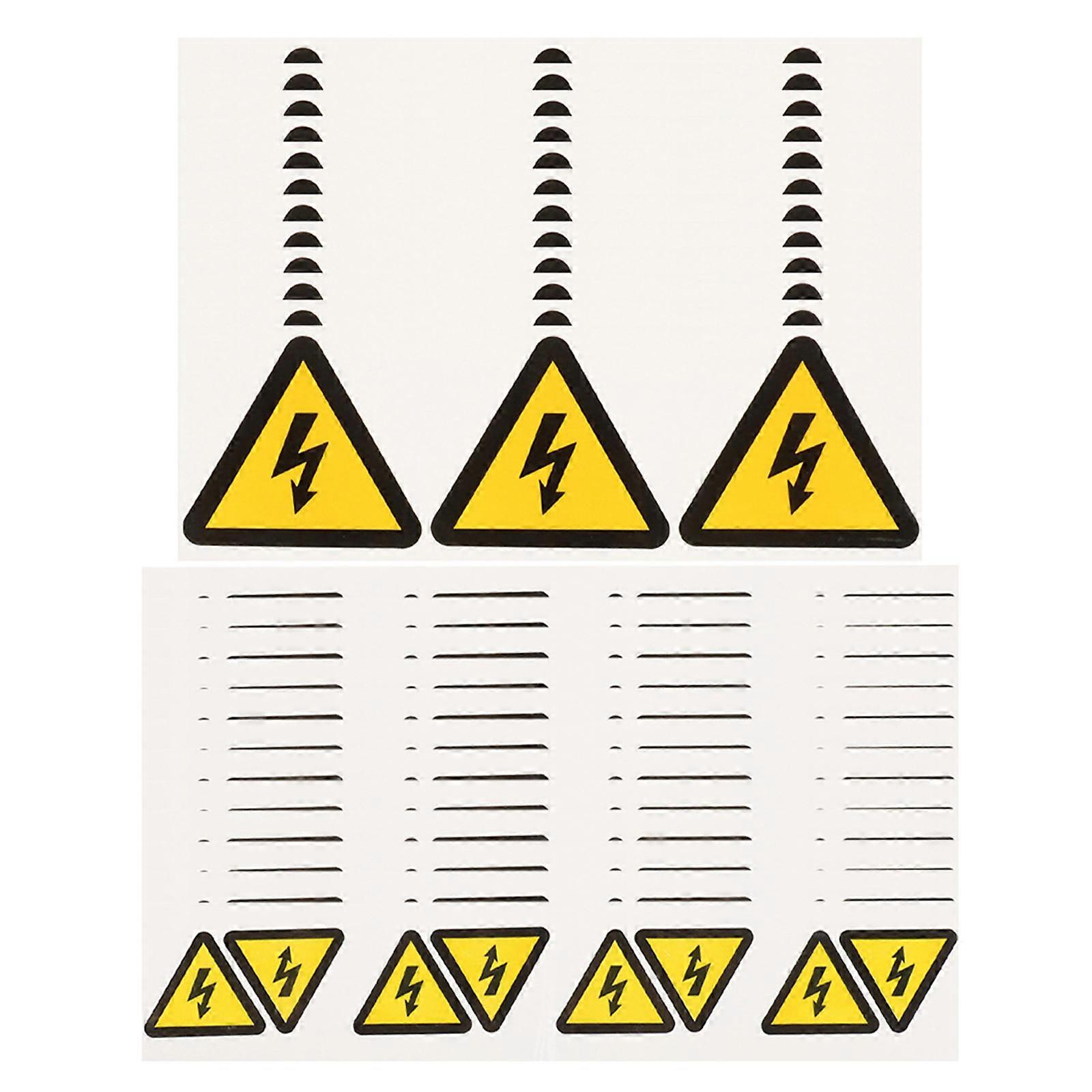 Electrical Shocks Warning Stickers Adhesive Labels 24Pcs Pack