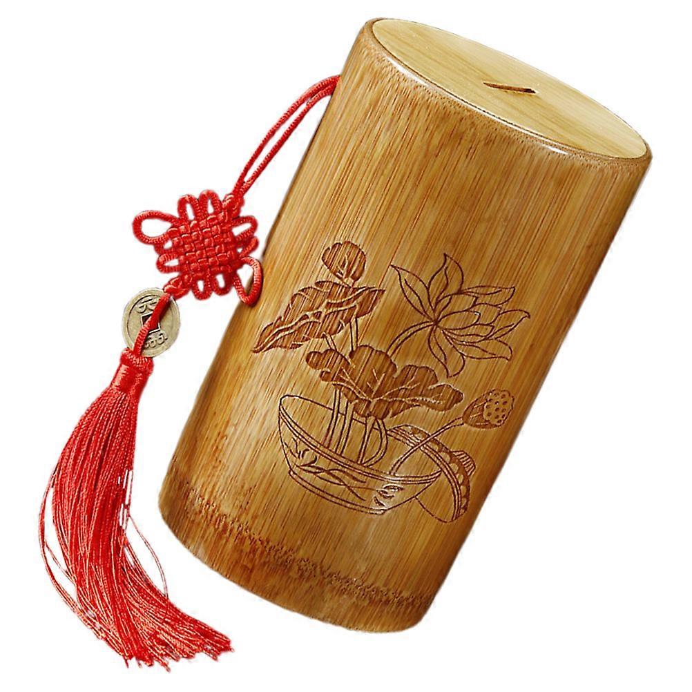 Wooden Money Container for Storage Use 4Pcs Wooden Coin Bank Set