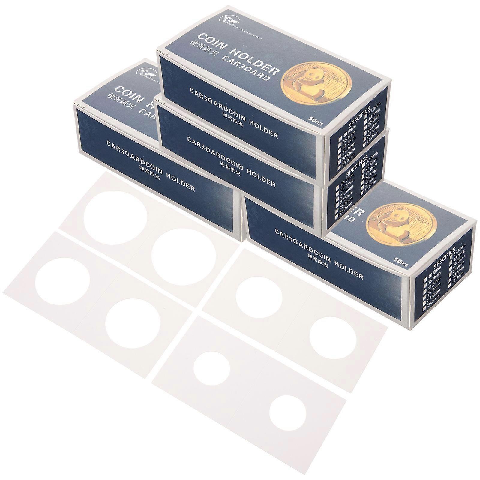 Professional Coin Case With Simple Design For Coin Storage And Protection 16 Boxes Convenient Clip White Paper