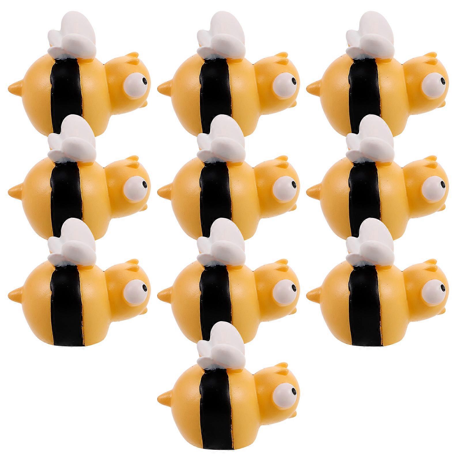 Bee Figurines For Themed Parties And DIY Projects 50 Pcs Handcrafted Miniature Resin Decorations