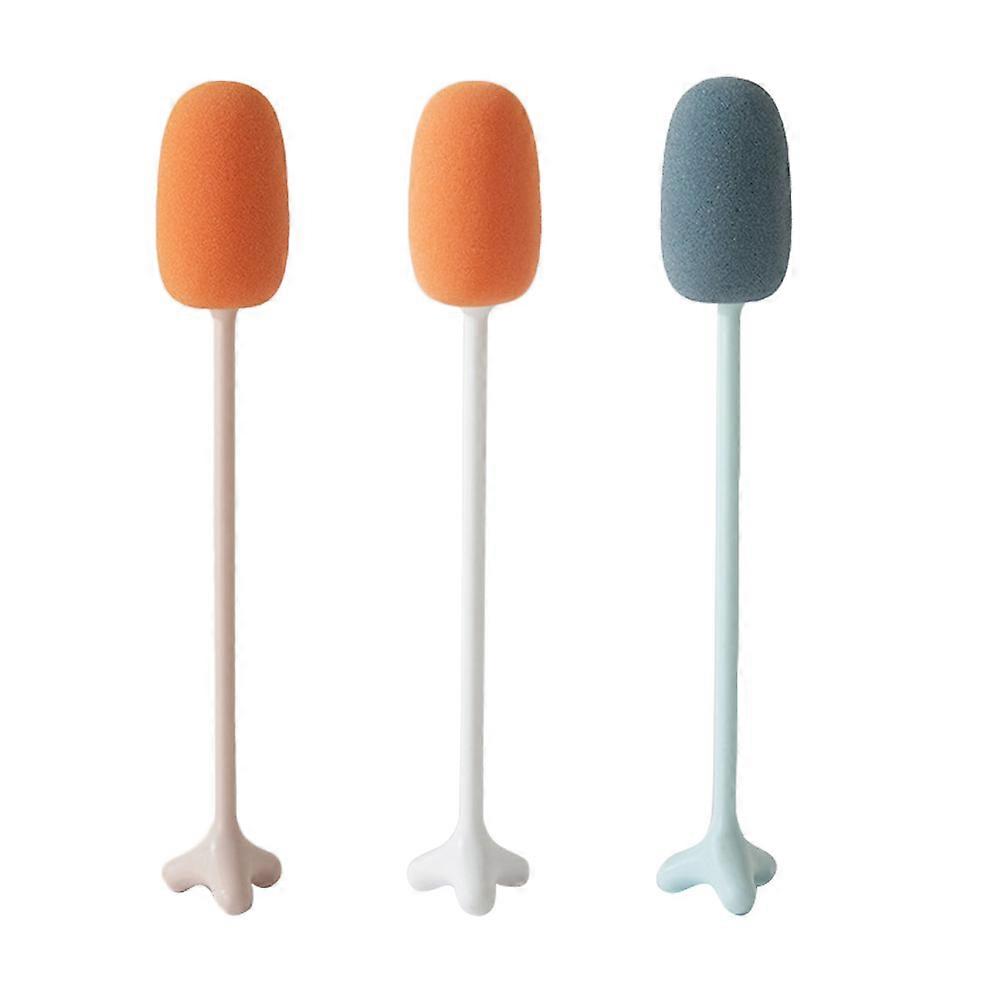 Sponge Brush Long Handle for Washing Use 6Pcs with Assorted Colors