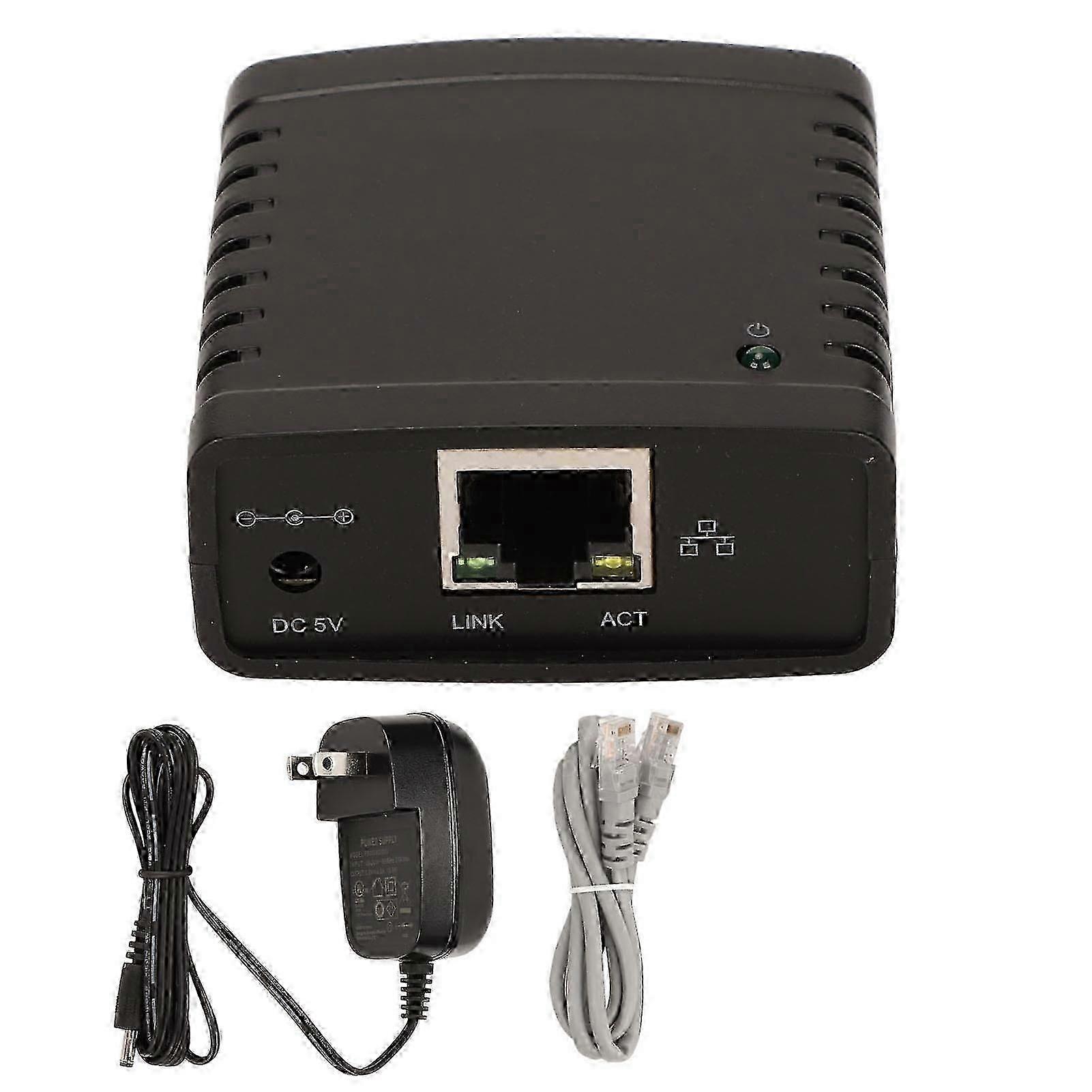 USB-Druckserver TCP IP LPR-Druckserver 10 Mbit/s 100 Mbit/s Standard-Rj45-LAN-Anschluss USB-Wireless-Extender-Sharer 100?240 V US-Stecker