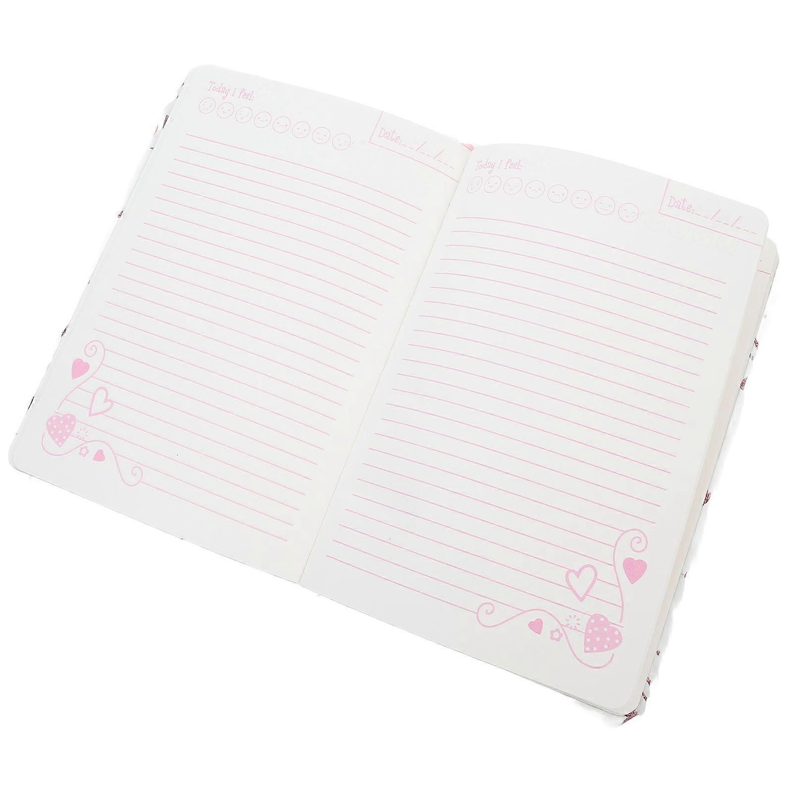 Lovely Note Book Valentines Plush Cover Crafted for Writing 2Pcs Set
