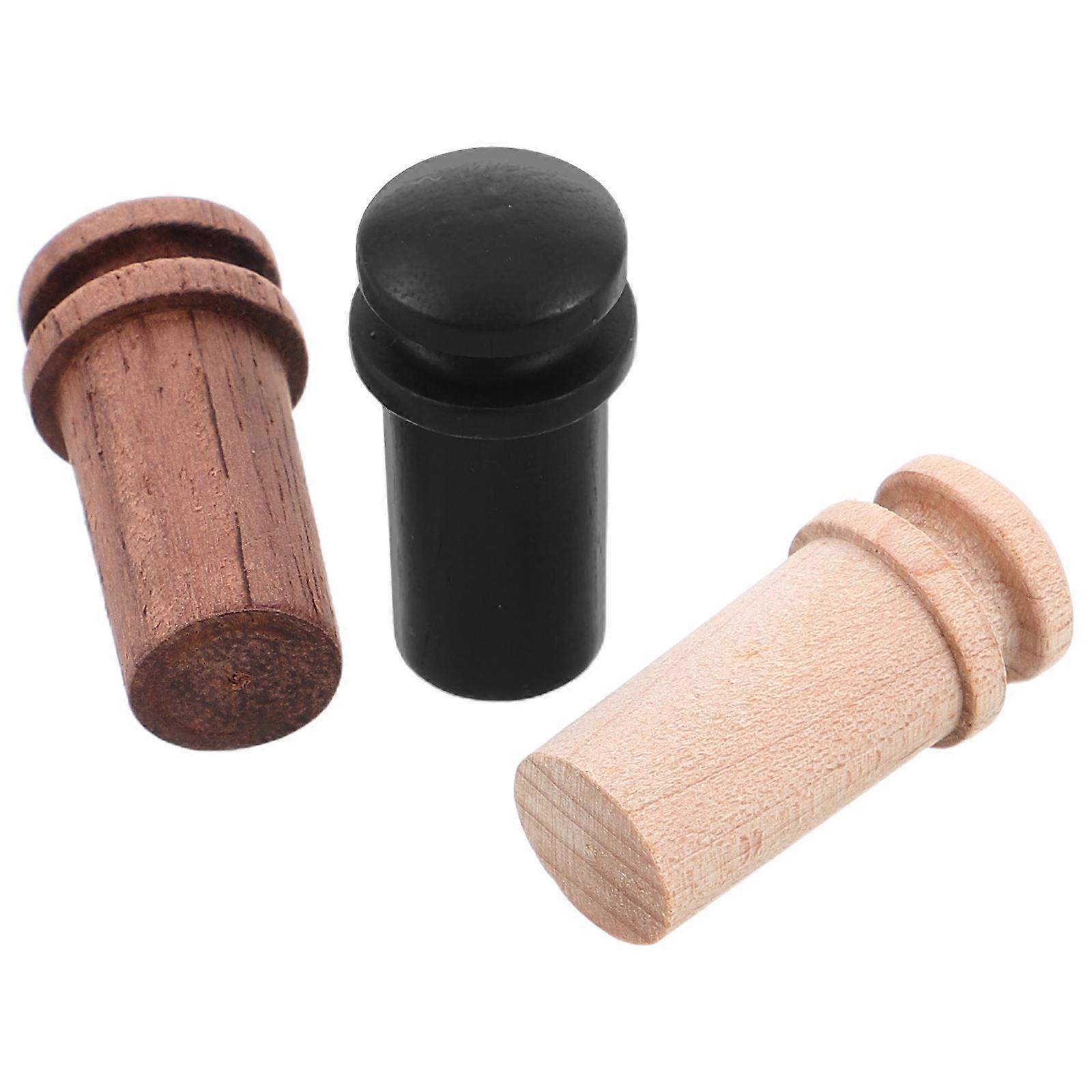 Replacement Strap Buttons Ebony Guitar End Pin Stage Performance Daily Practice Musicians 3Pcs