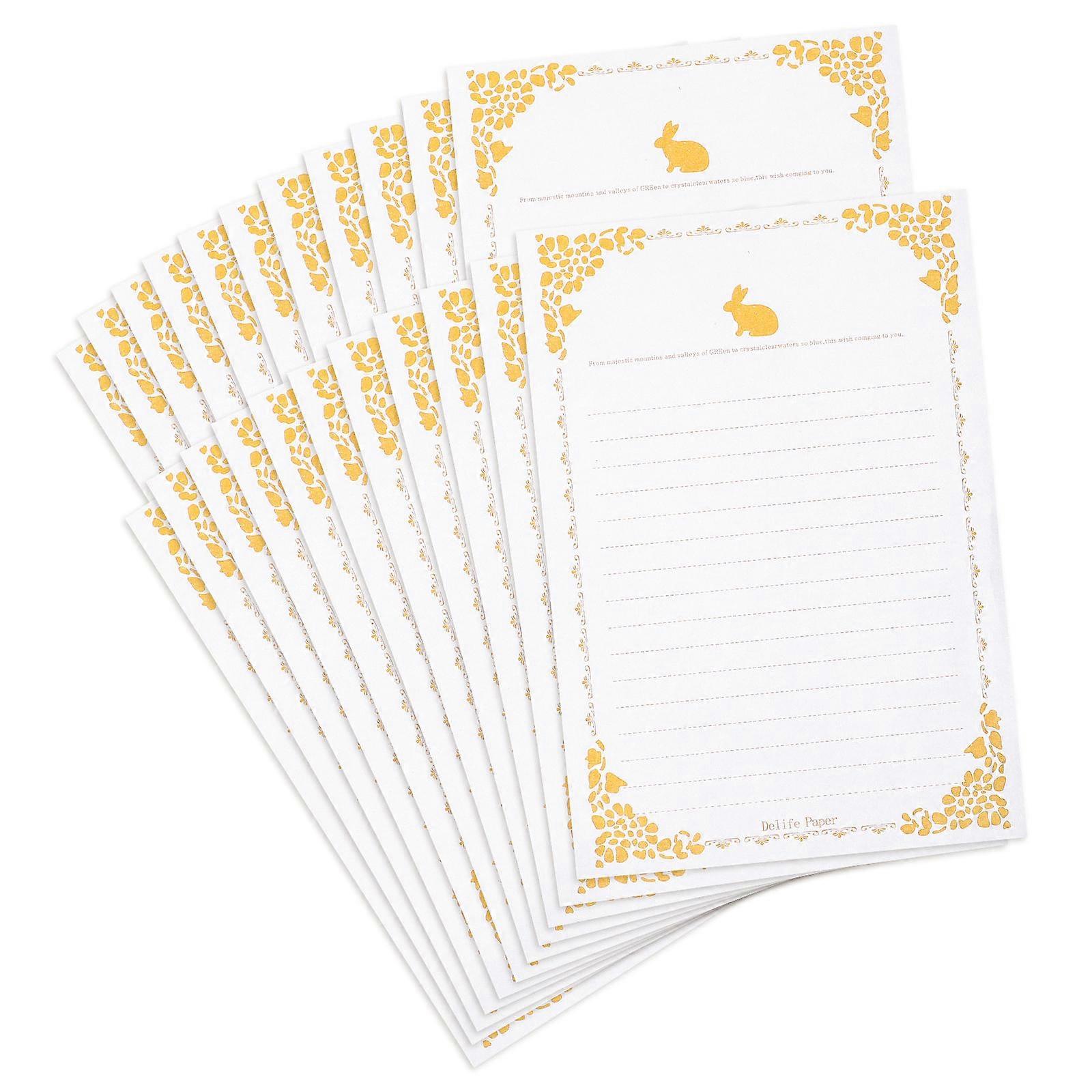 Stationery Paper for Writing Letters Vintage Decorative Letter Papers A5 Size Artistic Atmosphere 20 Sheets