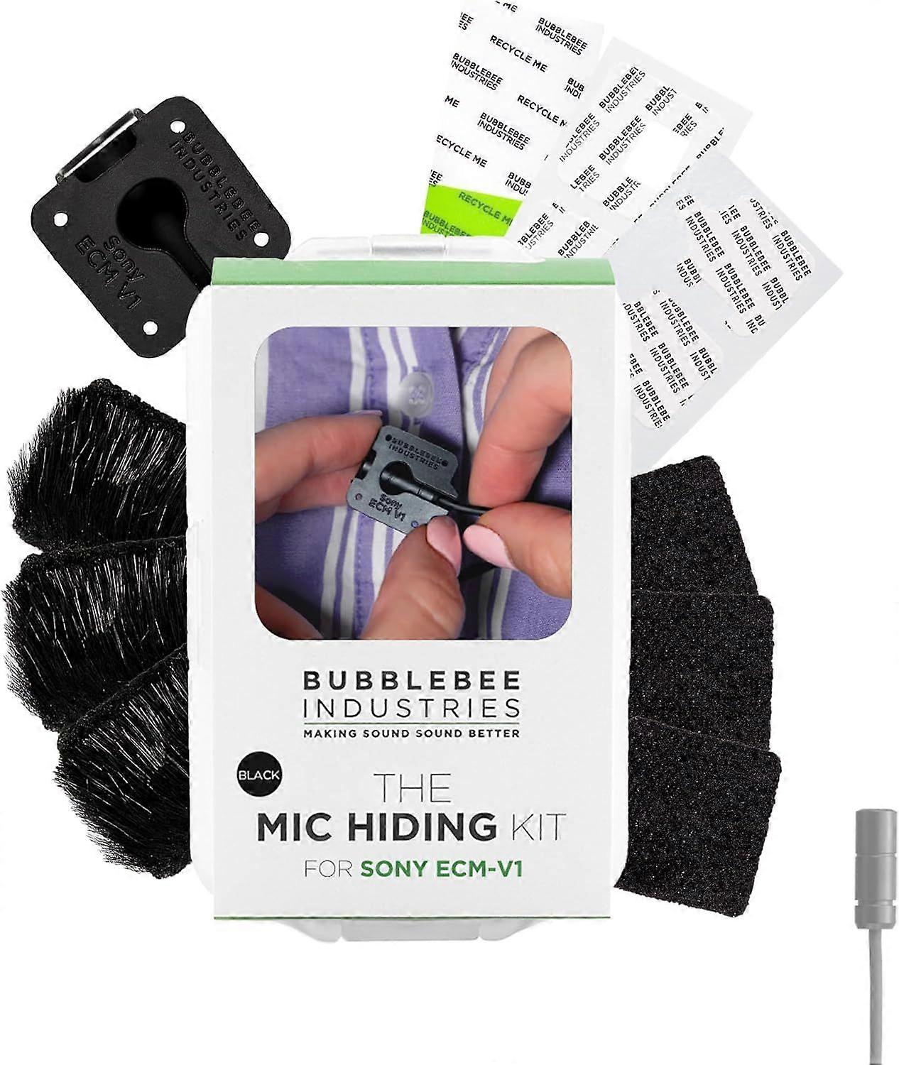 Lapel Mic Hiding Kit for Sony ECM V1  Includes Accessories