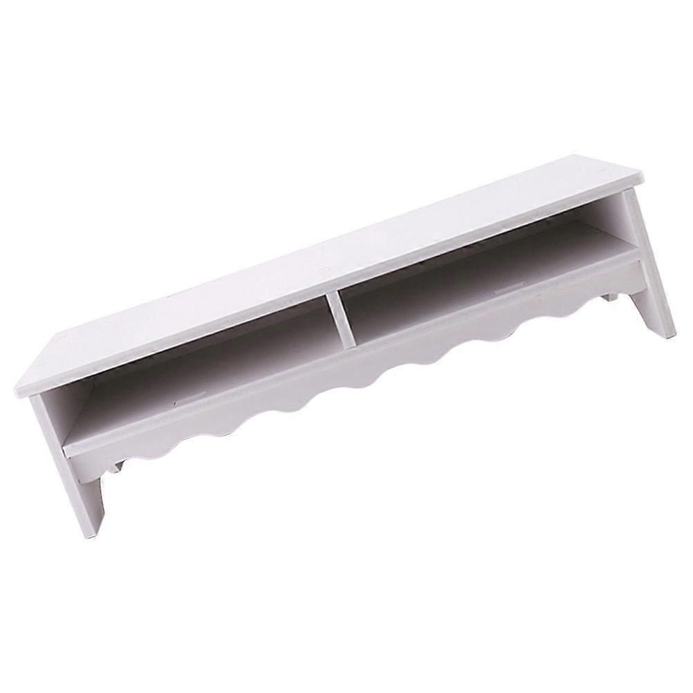 Desktop Riser Furniture Riser for Office Supplies Space Maximization White 1Set