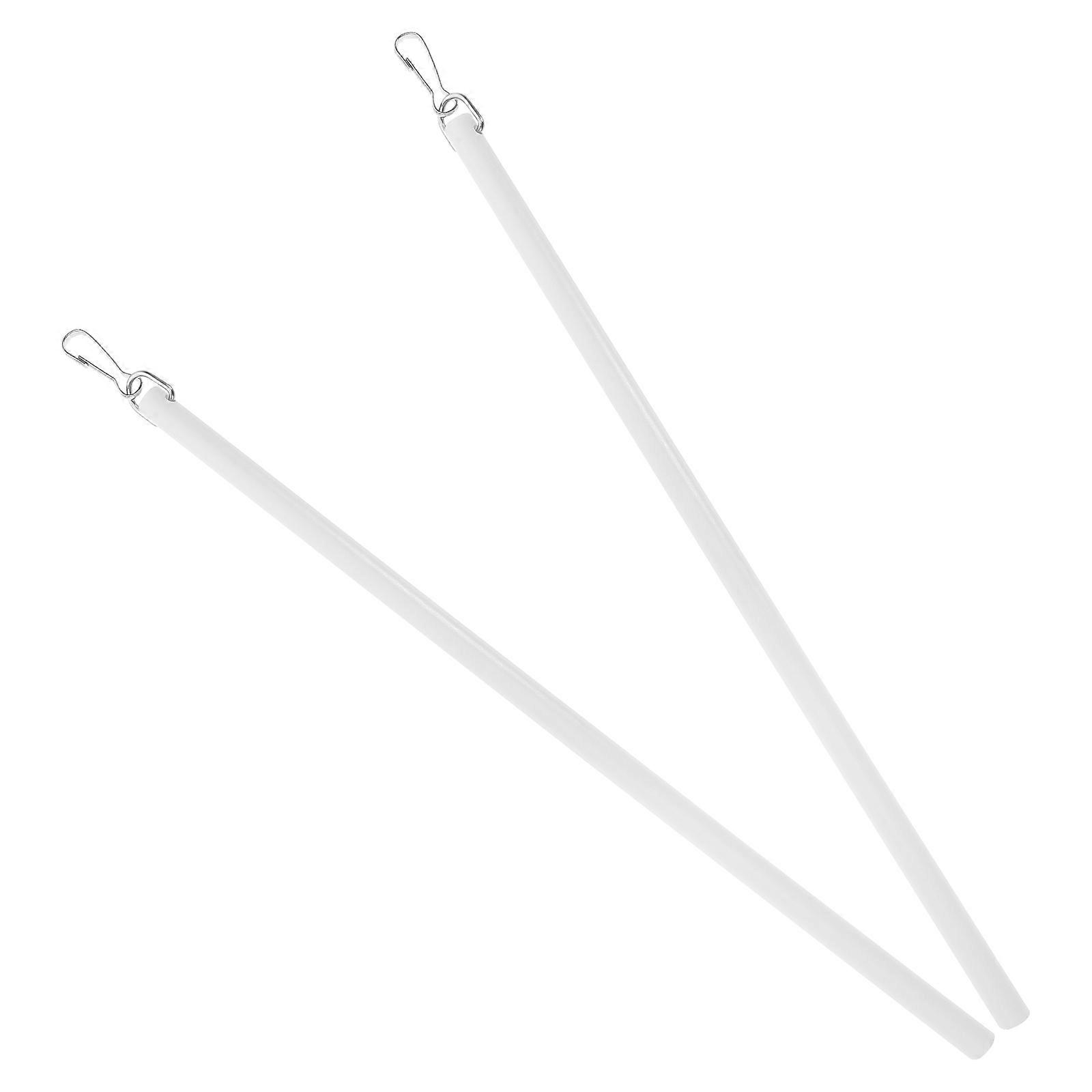 Clear Acrylic Curtain Pull Rods for Manual Drapery Operation 6Pcs