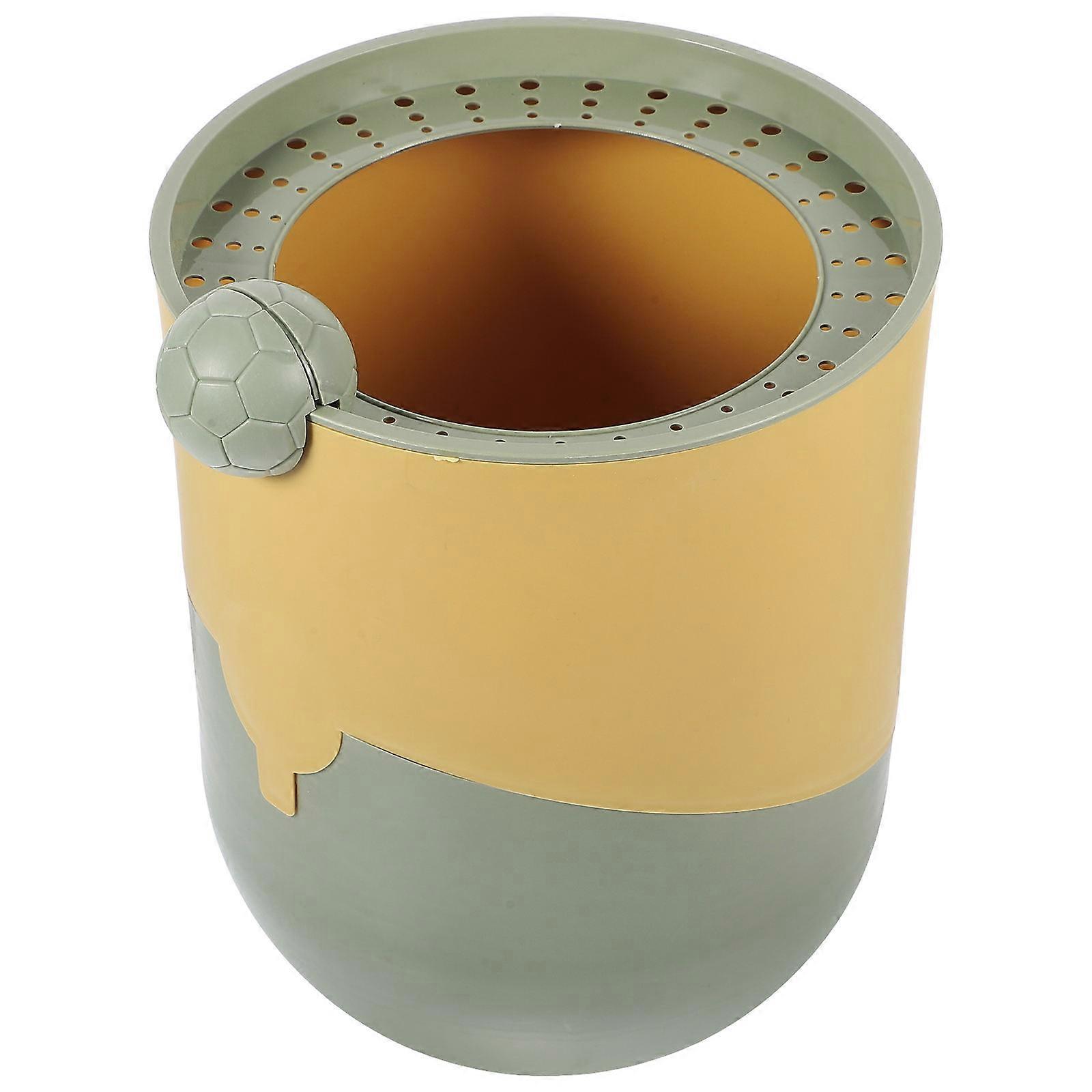 Household Trash Can Decorative Trash Bucket for Kitchen Use 3Pcs Plastic