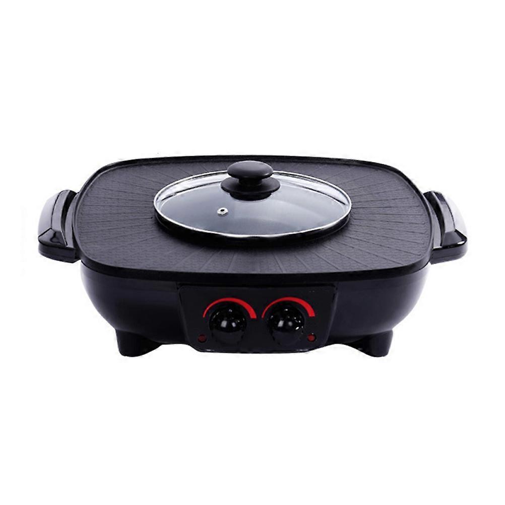 Marmite à rôtir à double commande pour usage en cuisine, noire