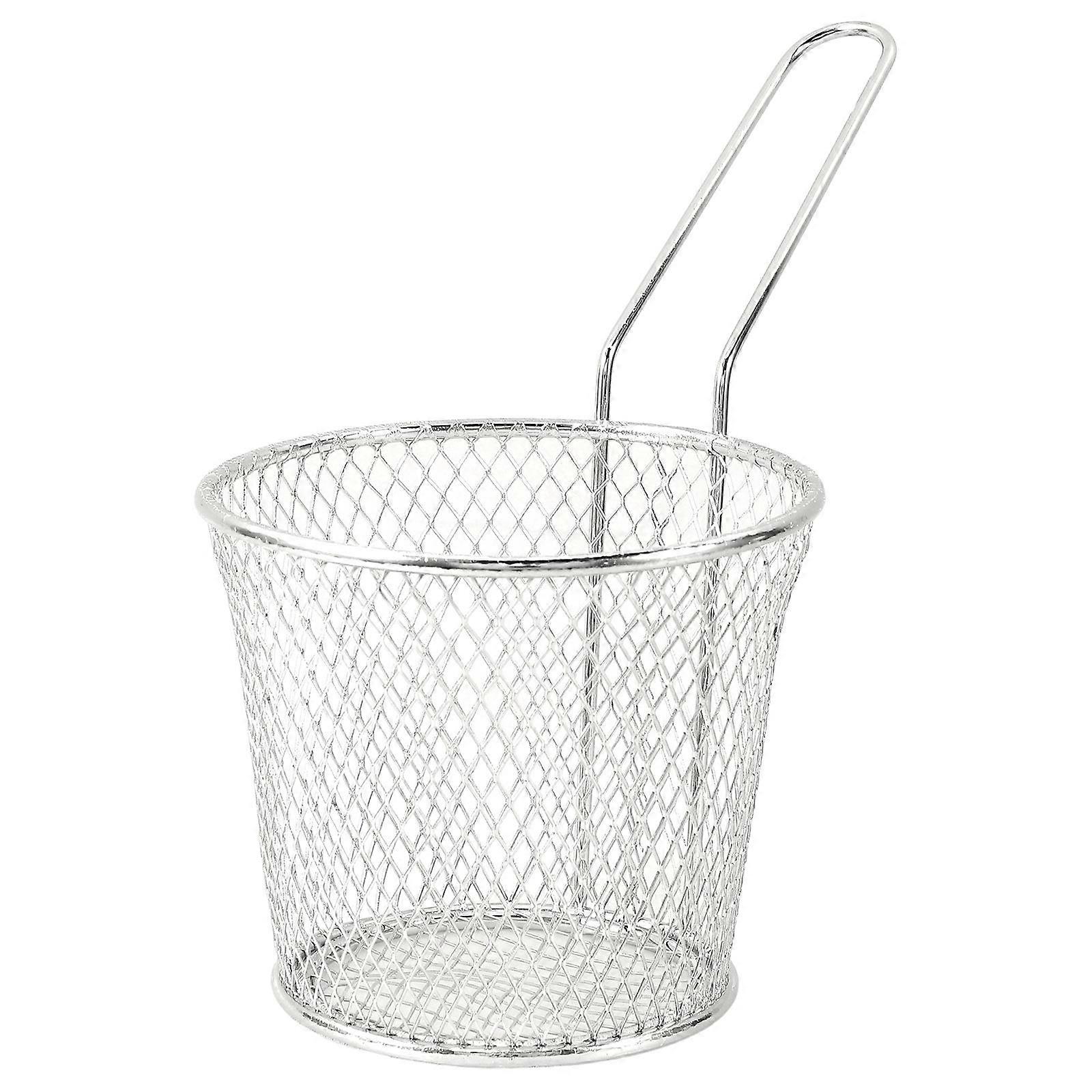 Metal Frying Basket Deep Fryer Basket for Frying 3Pcs with Handle