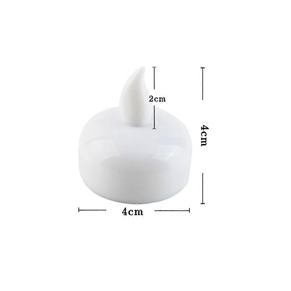 Waterproof LED Floating Tealights For Night Lighting And Parties 4X4X4 Cm Humidity Sensor Activated Yellow Light 72 Pcs