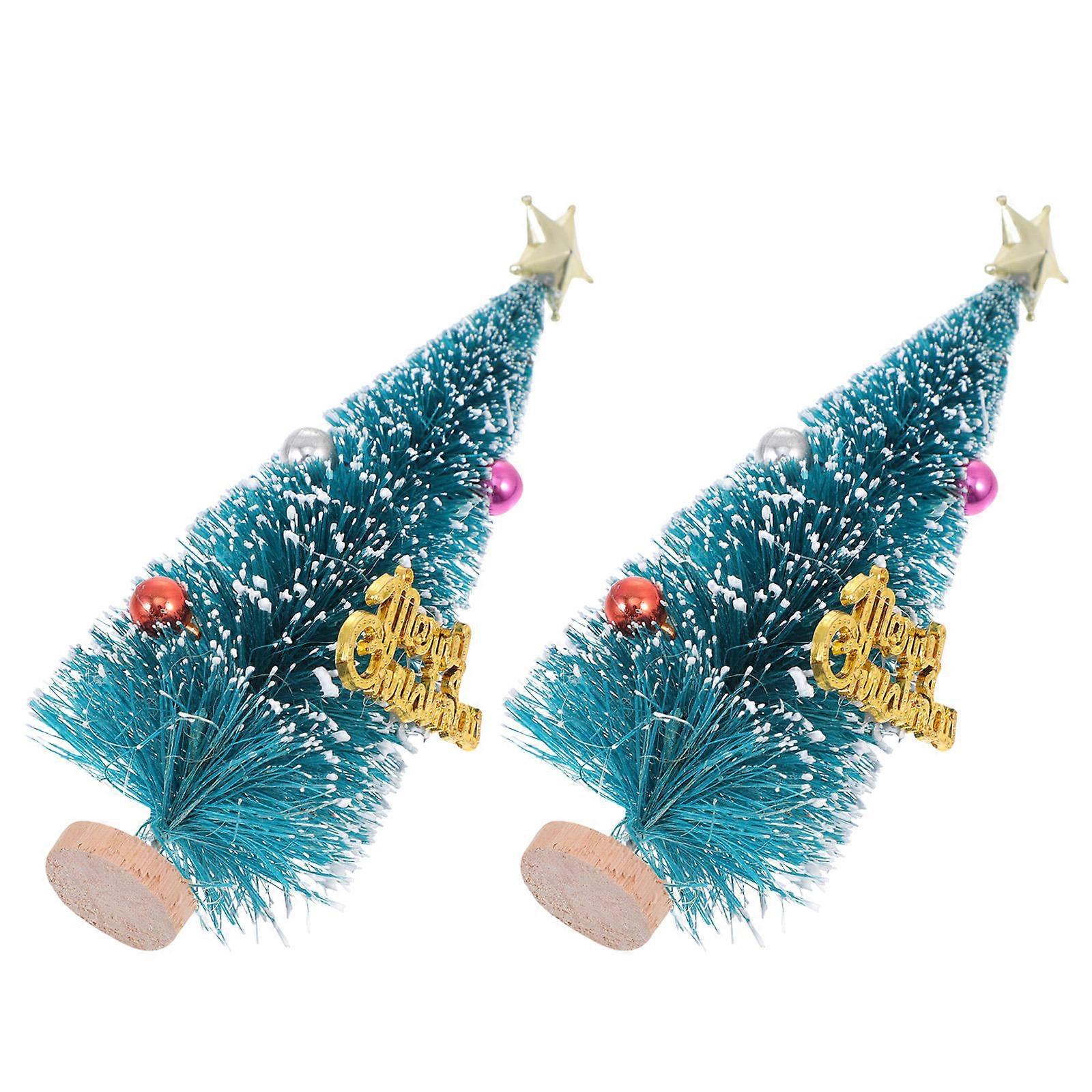 Xmas Tree Artificial Decorative Tree Ornaments for Decoration 16Pcs