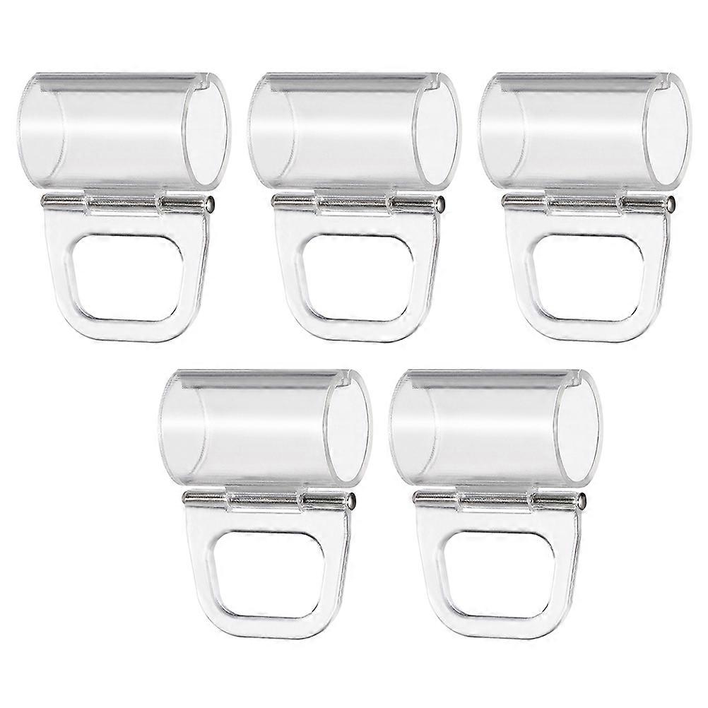 Window Shade Clips Pull Down Accessory For Hotel Curtain Adjustment Rectangular 4.50X3.50X1.90CM Reliable Fixation 10 Pcs