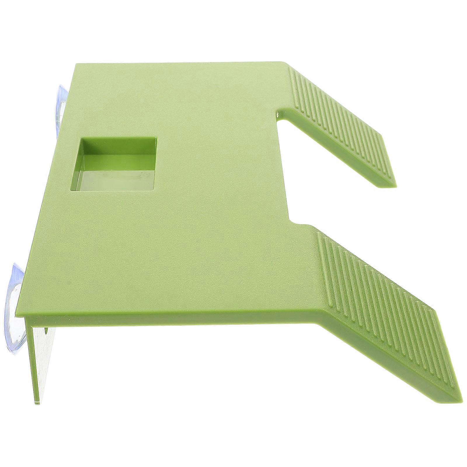 Reptile Basking Platform 3Pcs Turtle Tank Decoration Suitable For Turtle Owners In Durable Lightweight Green Design