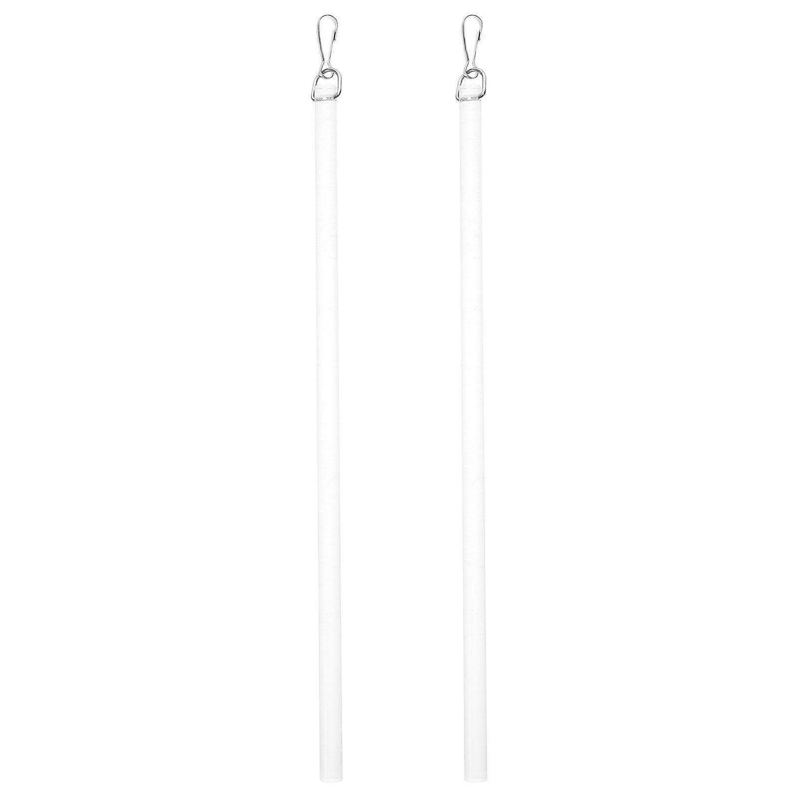 Transparent Acrylic Curtain Pull Rod for Drapery 10Pcs with Hook