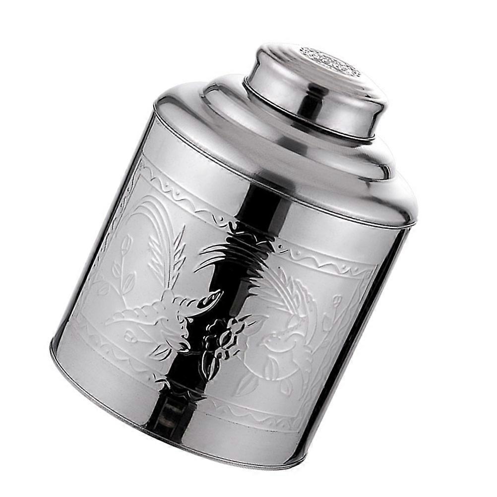 Sealing Tea Jar 2Pcs Cylindrical Shape Kitchen Storage Container For General Consumers 20X16.5CM Practical Use