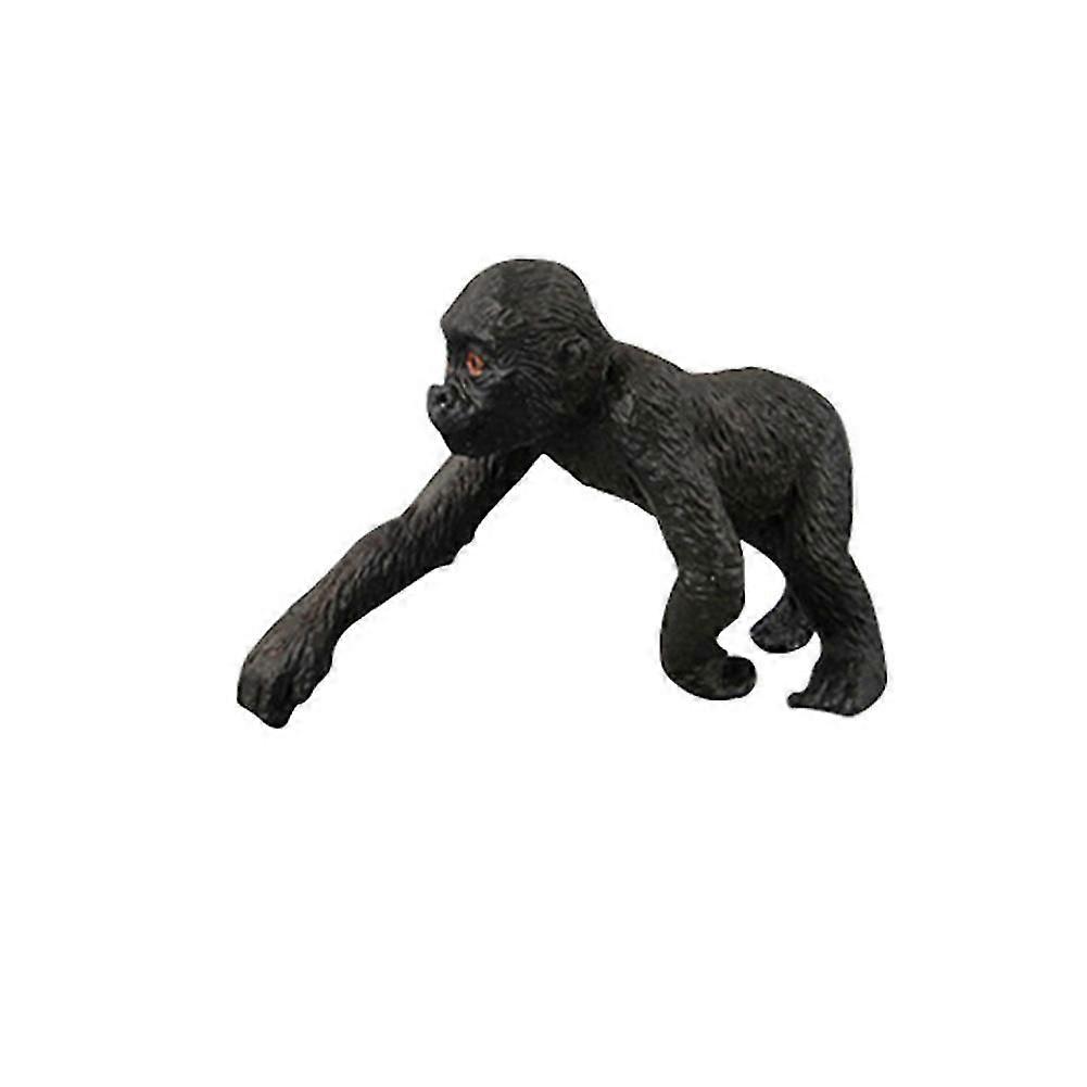 Haloppe Simulation Gorilla Wild Animal Action Figure Solid Model Educational Kids Toy