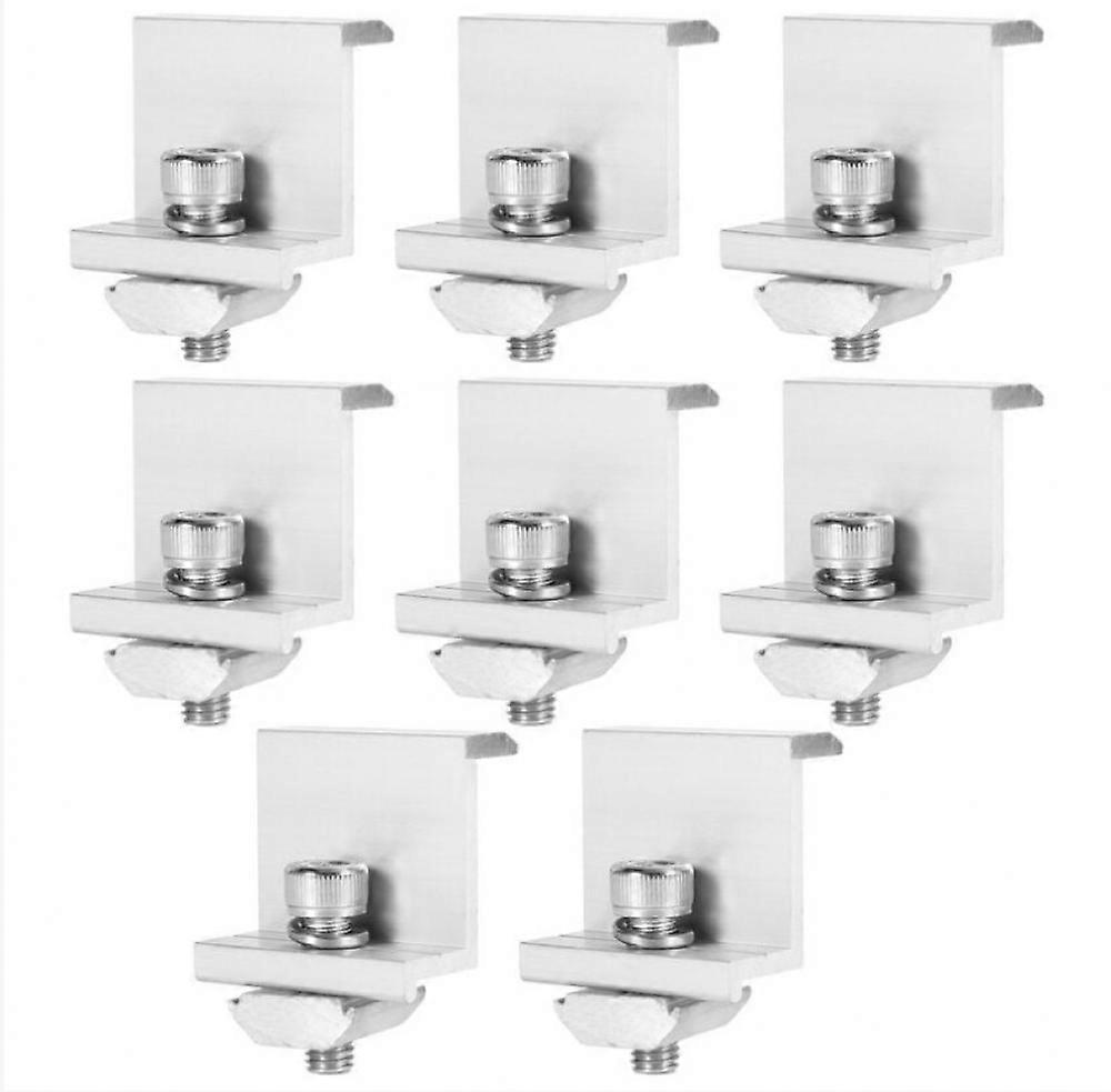 30mm Solar Panel Bracket End Clamps Photovoltaic Solar Panel Mounting Bracket 8pcs