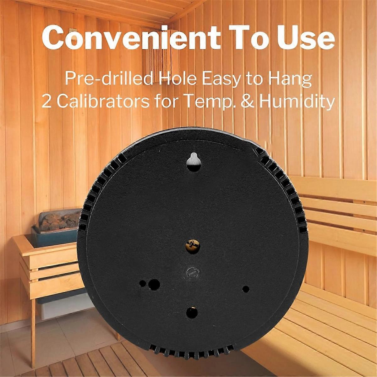 Sauna Thermometer & Hygrometer Indoor Temperature Humidity Monitor