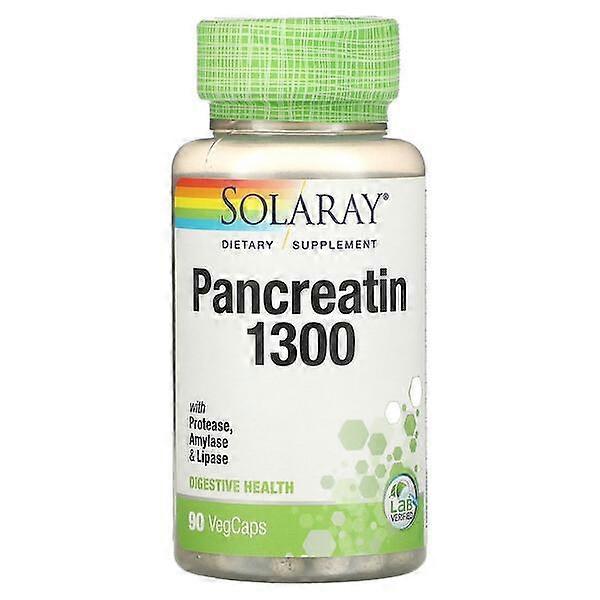 Solaray, Pancreatin 1300, 90 VegCaps