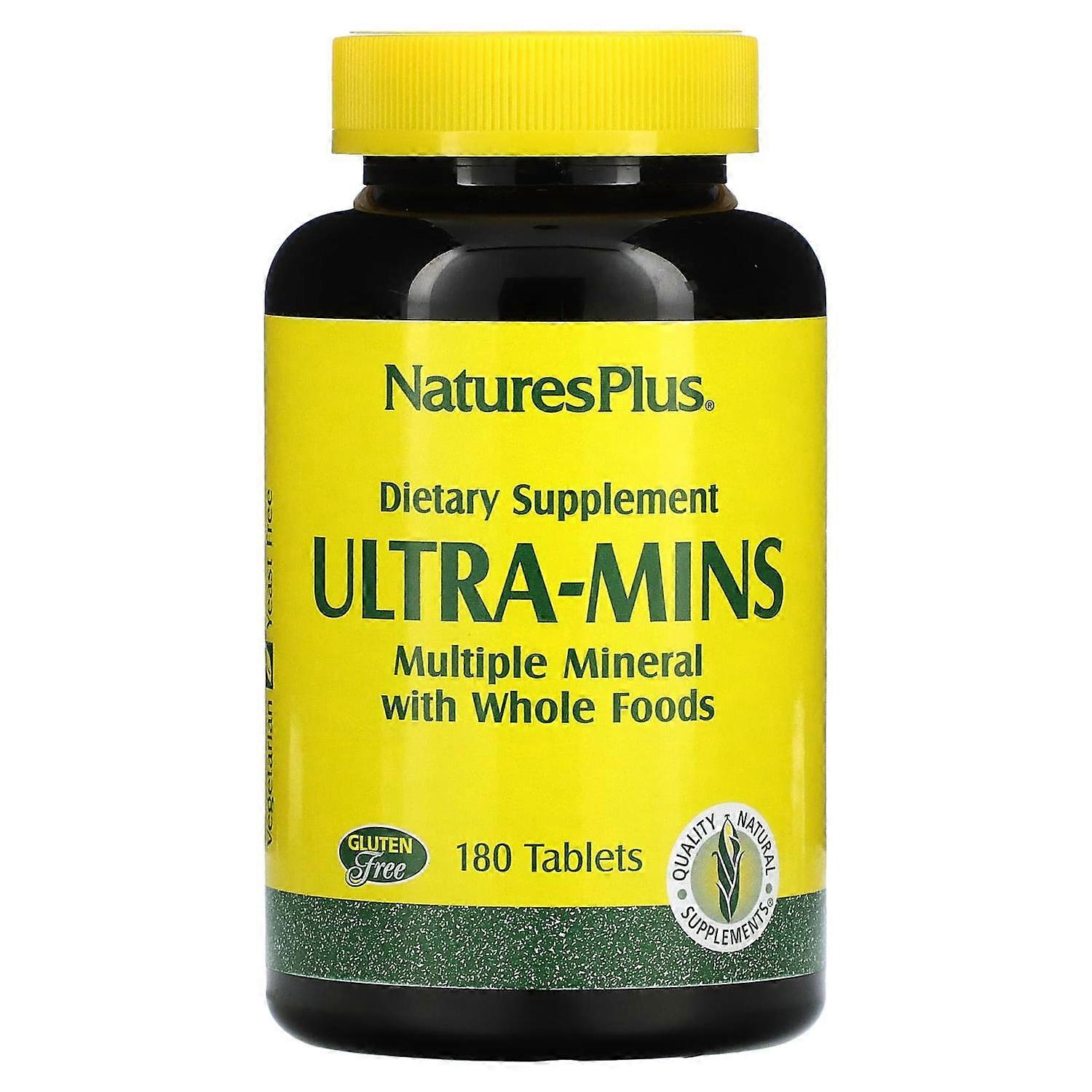 NaturesPlus, Ultra-Mins, Multiple Mineral with Whole Foods, 180 Tablets