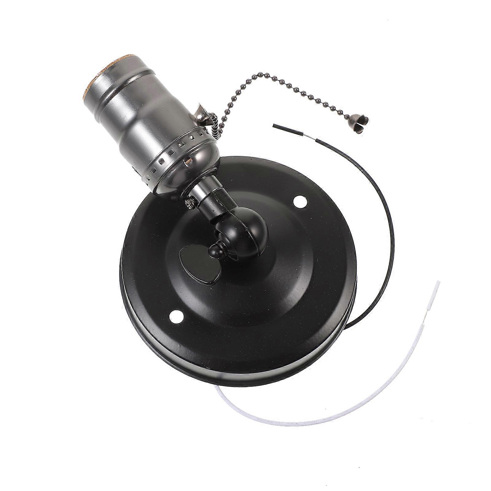 Retro Mini Wall Light Edison Bulb for Home Use 2Pcs Black Wall Lamp