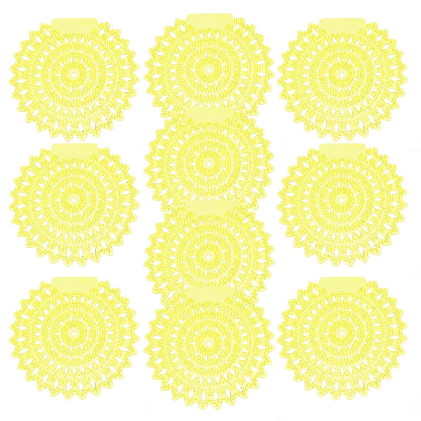 Filtration Urinal Deodorizer Mats Freshness For Offices Men Bathroom Round 10Pcs