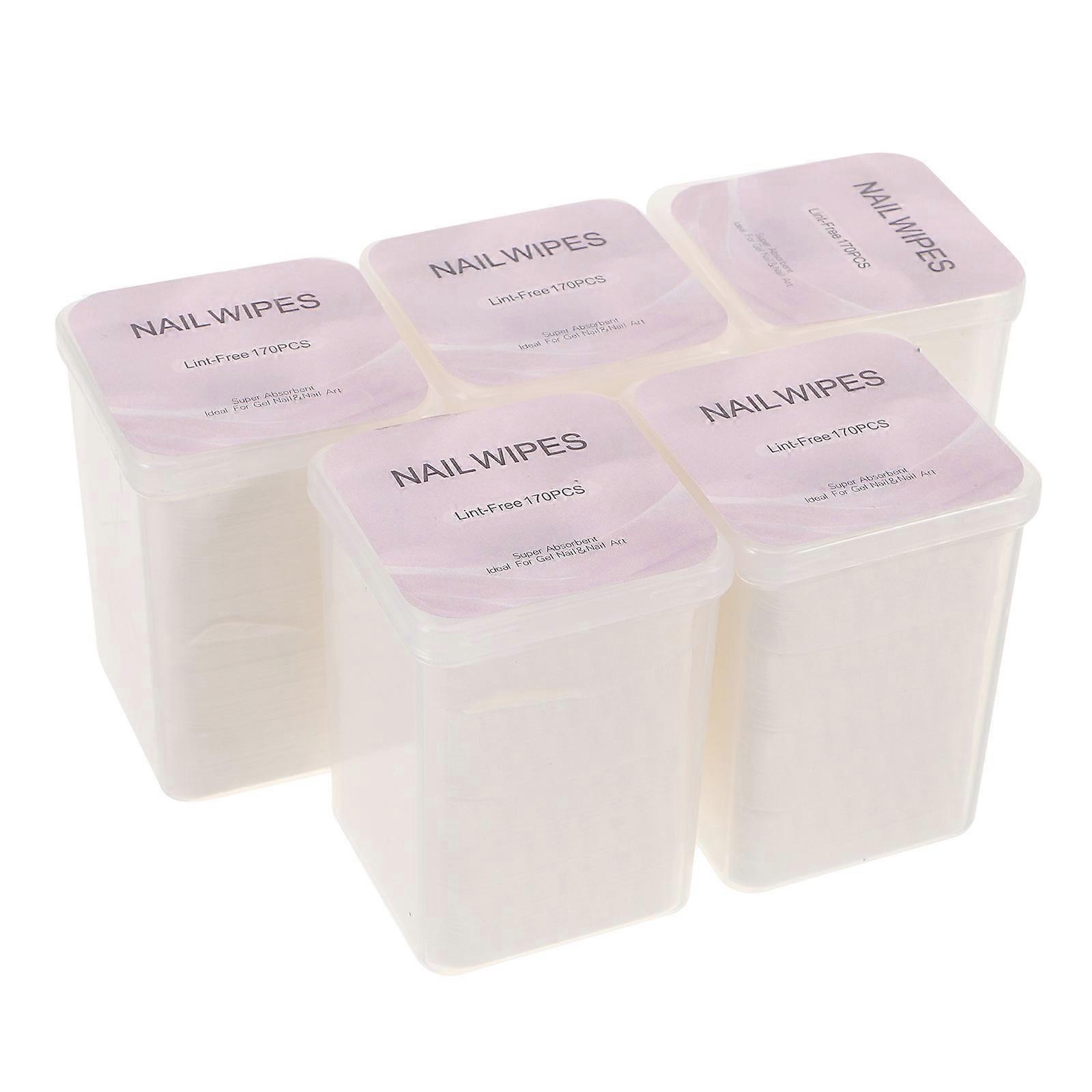 Non Lint Nail Wipes Lint Free Nail Polish Remover Sheets for 10 Boxes