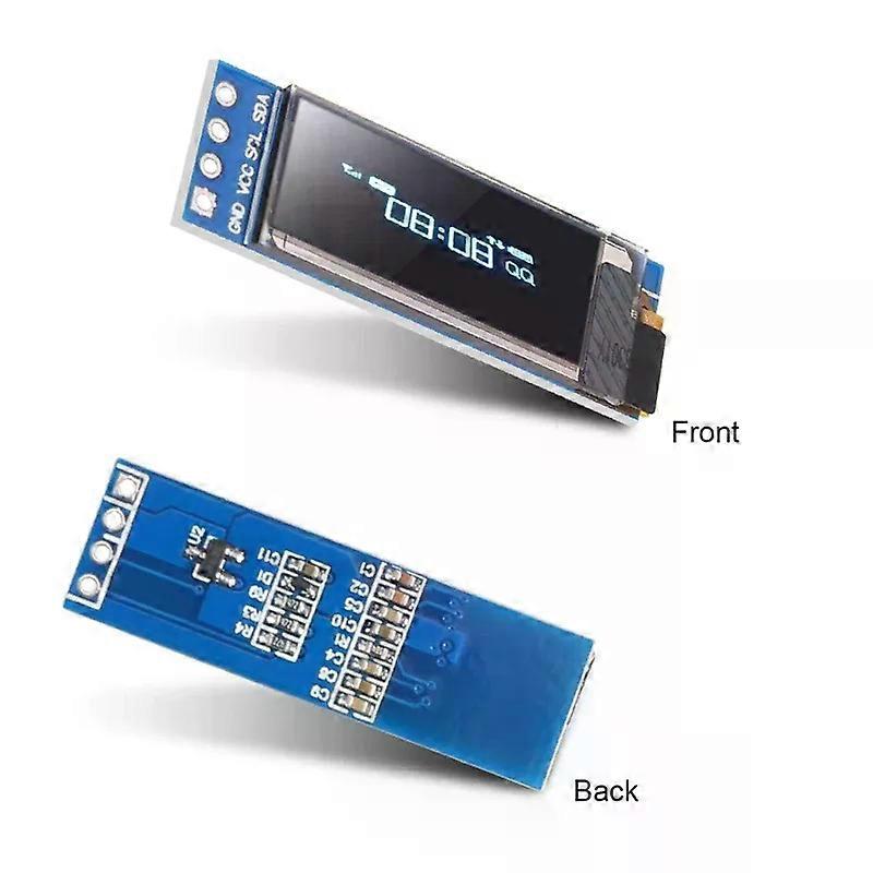 I2C OLED Display Module 091 Inch I2C SSD1306 OLED Display Module White / BLUE I2C OLED Screen Driver DC 33V~5V for Arduino