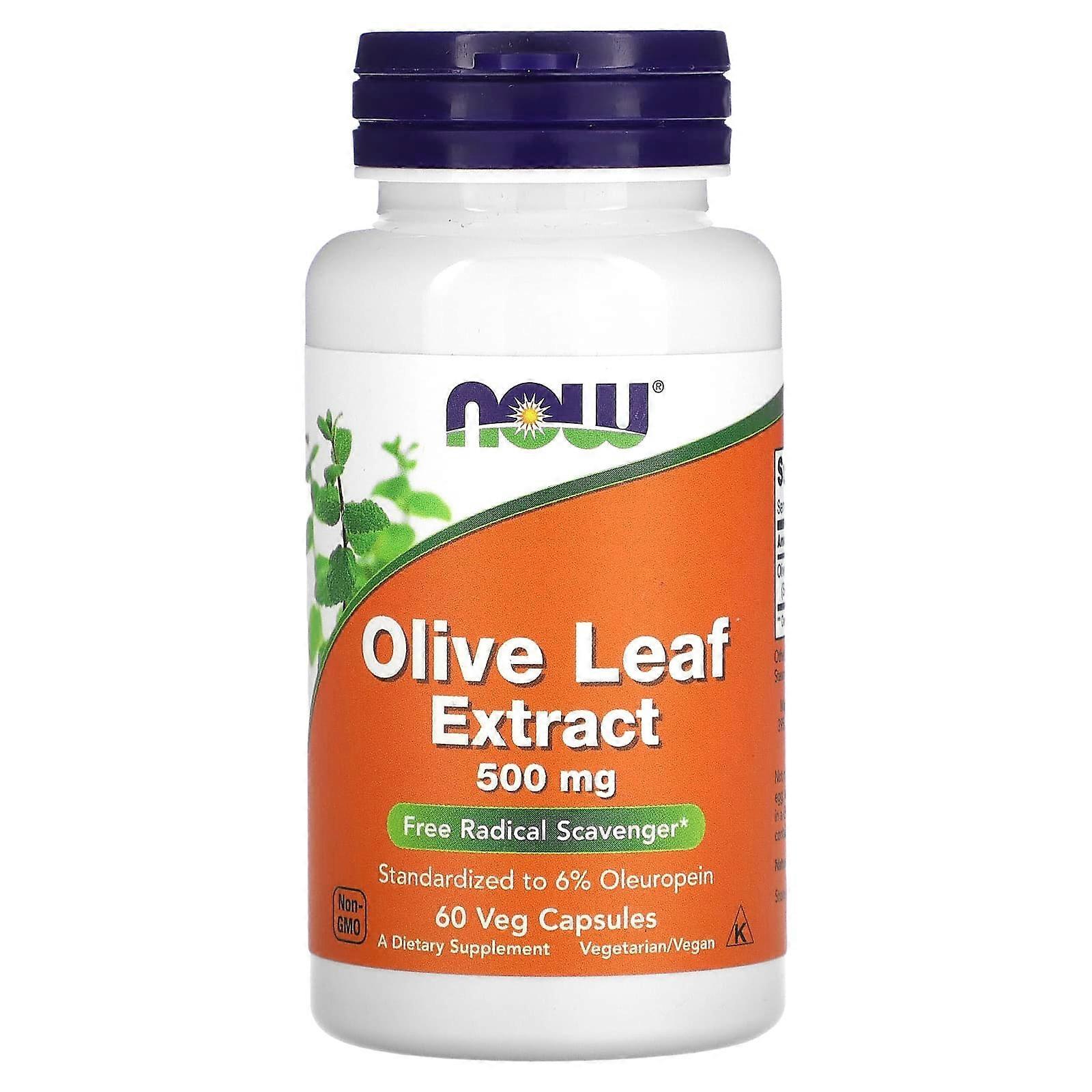 Olive Leaf Extract, 500 mg, 60 Veg Capsules