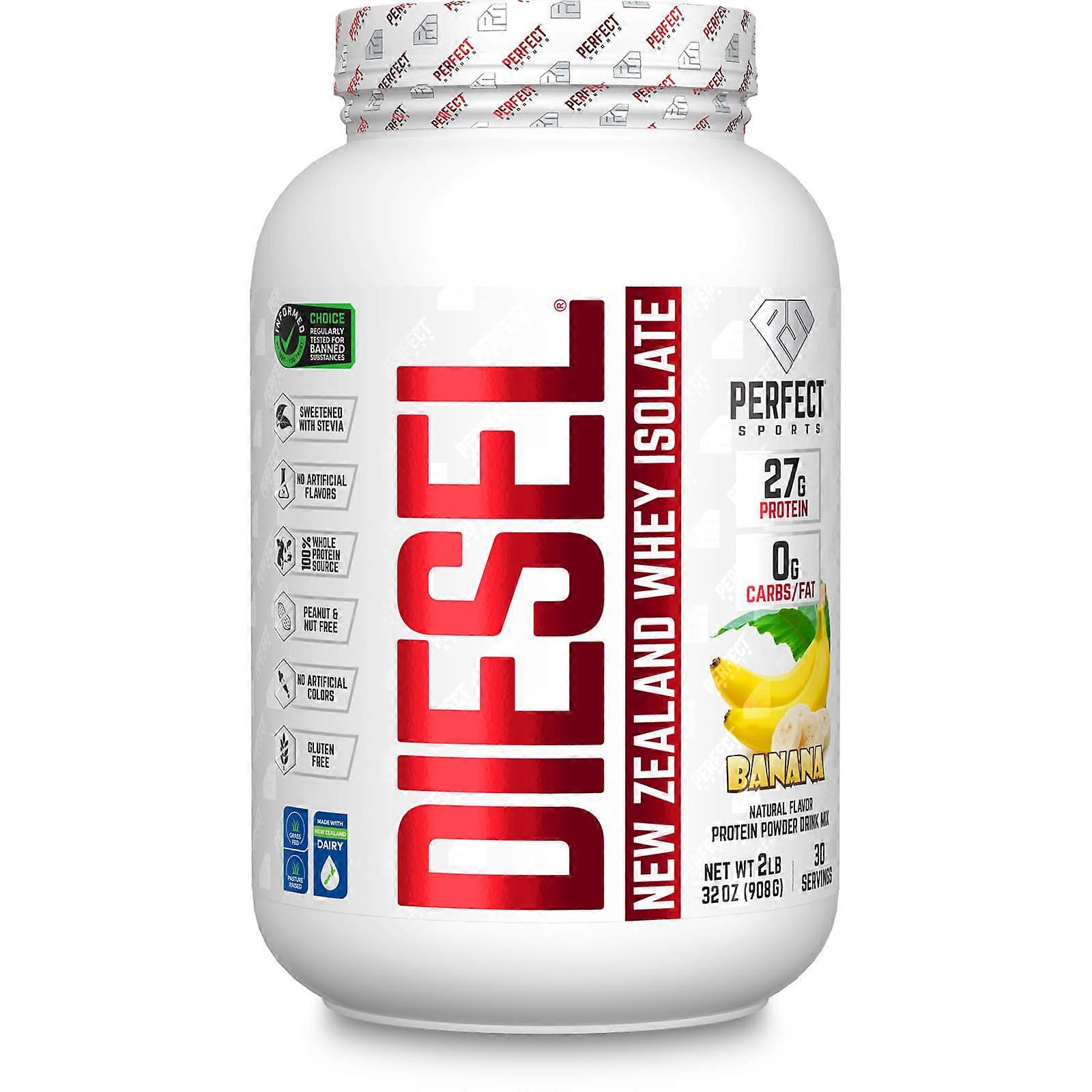 Diesel, New Zealand Whey Isolate, Banana, 2 lb (908 g)