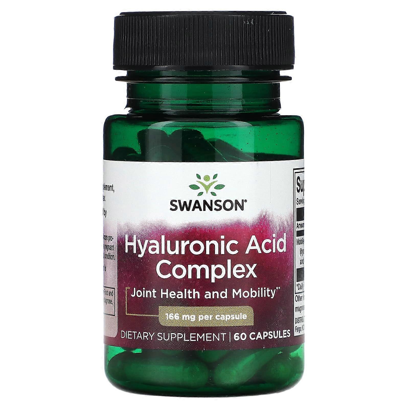 Hyaluronic Acid Complex, 166 mg, 60 Capsules