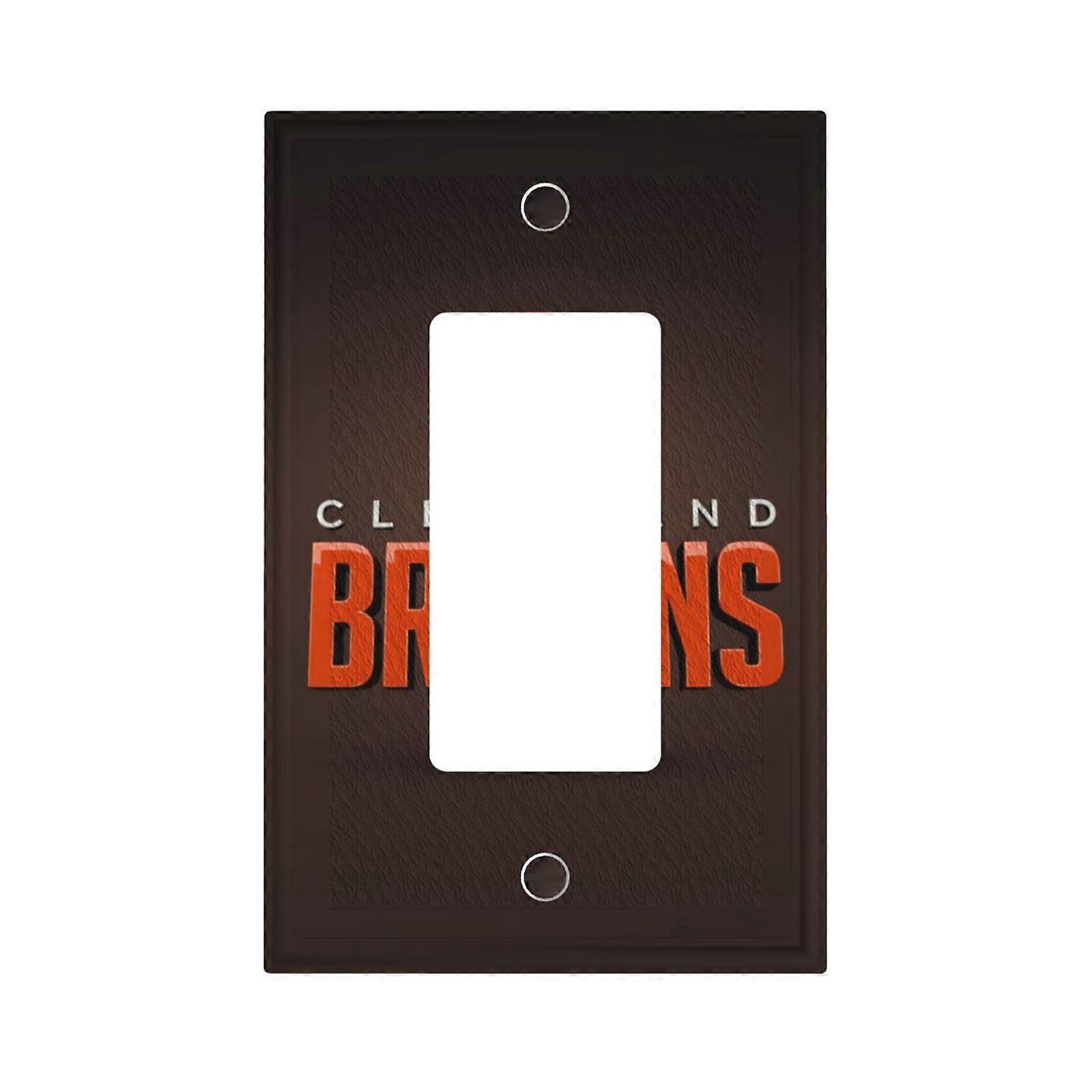 Browns Switching Lights Single Leather Roman Frame Switch Panel Wall Panel Single Double/Pull Light Switch