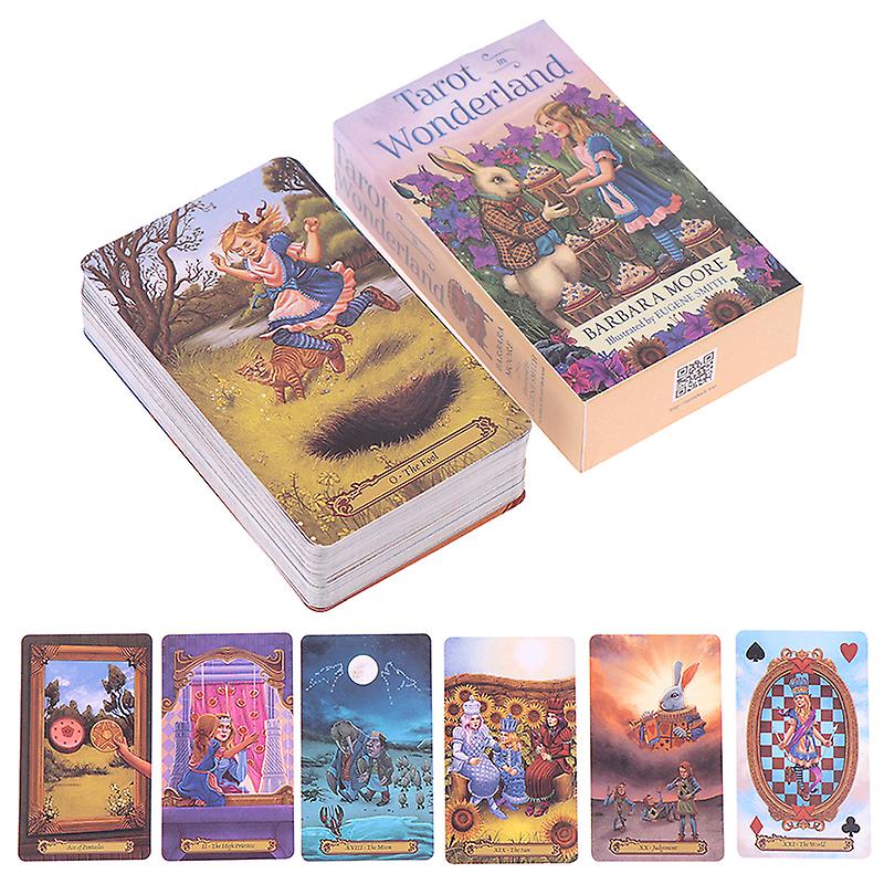 Tarot In Wonderland Tarot Cards Prophecy Divination Deck Party Board Card Game