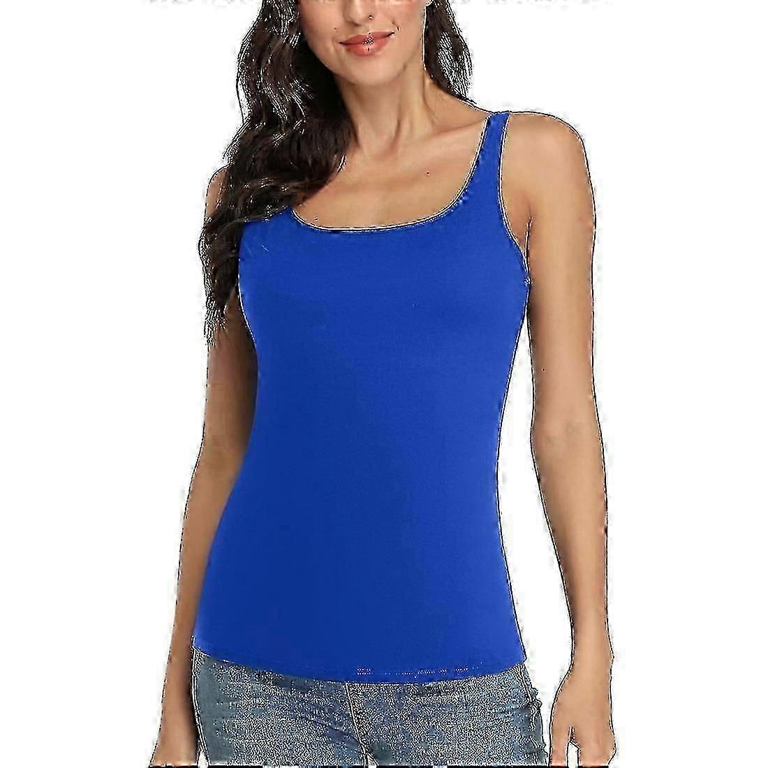 tank top with shelf bra and wider straps