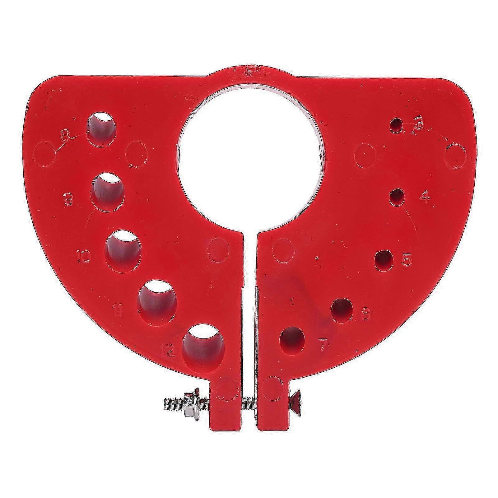 Drill Bit Sharpener Fastening Efficient ABS Plastic Material Grinding Multiple Specifications for Enthusiasts and Professionals (Red)